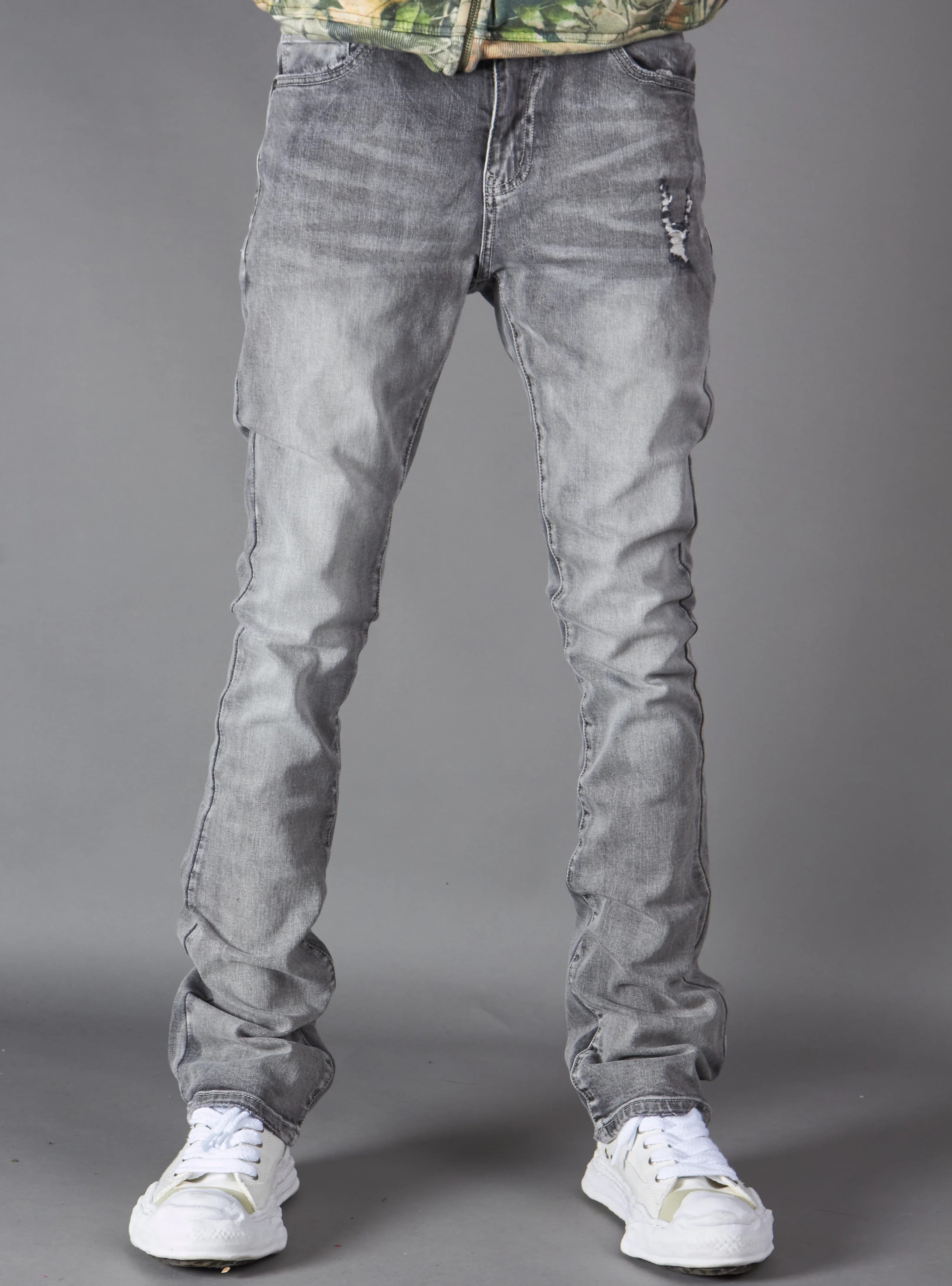 Politics Jeans - Dran Stacked - Grey Wash - Hol-18
