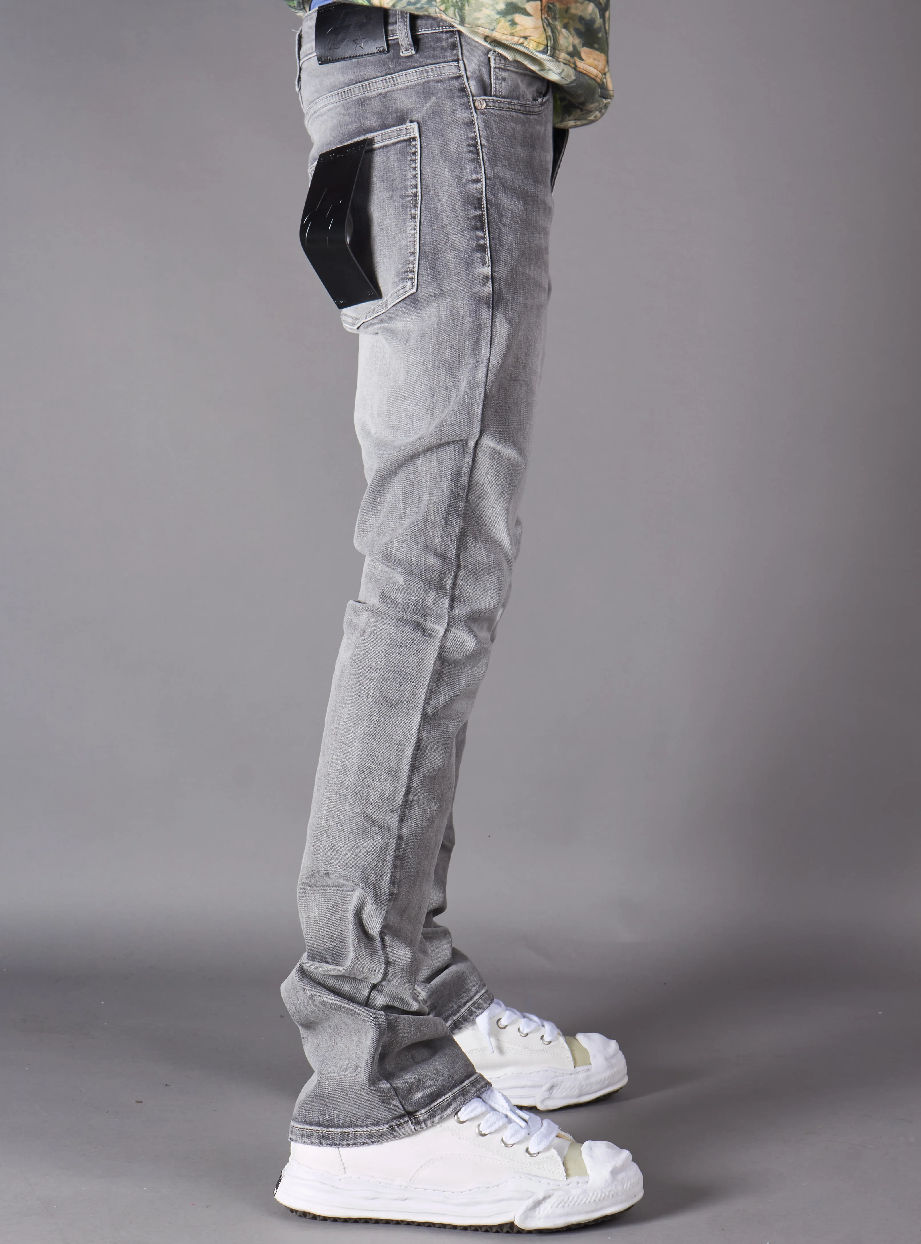 Politics Jeans - Dran Stacked - Grey Wash - Hol-18 - Image 3