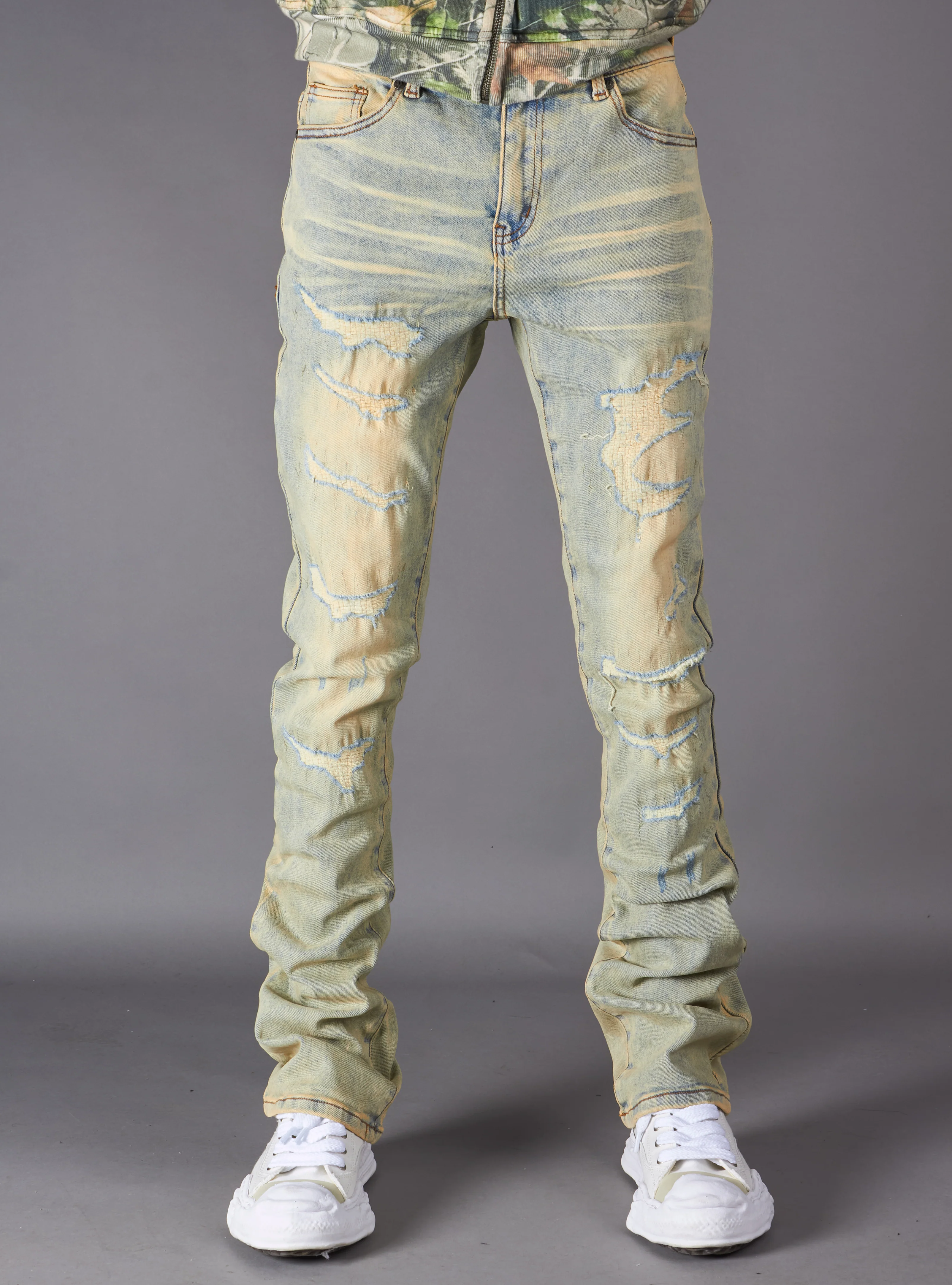 Politics Jeans - Dran Stacked - Vintage Blue - Hol-14