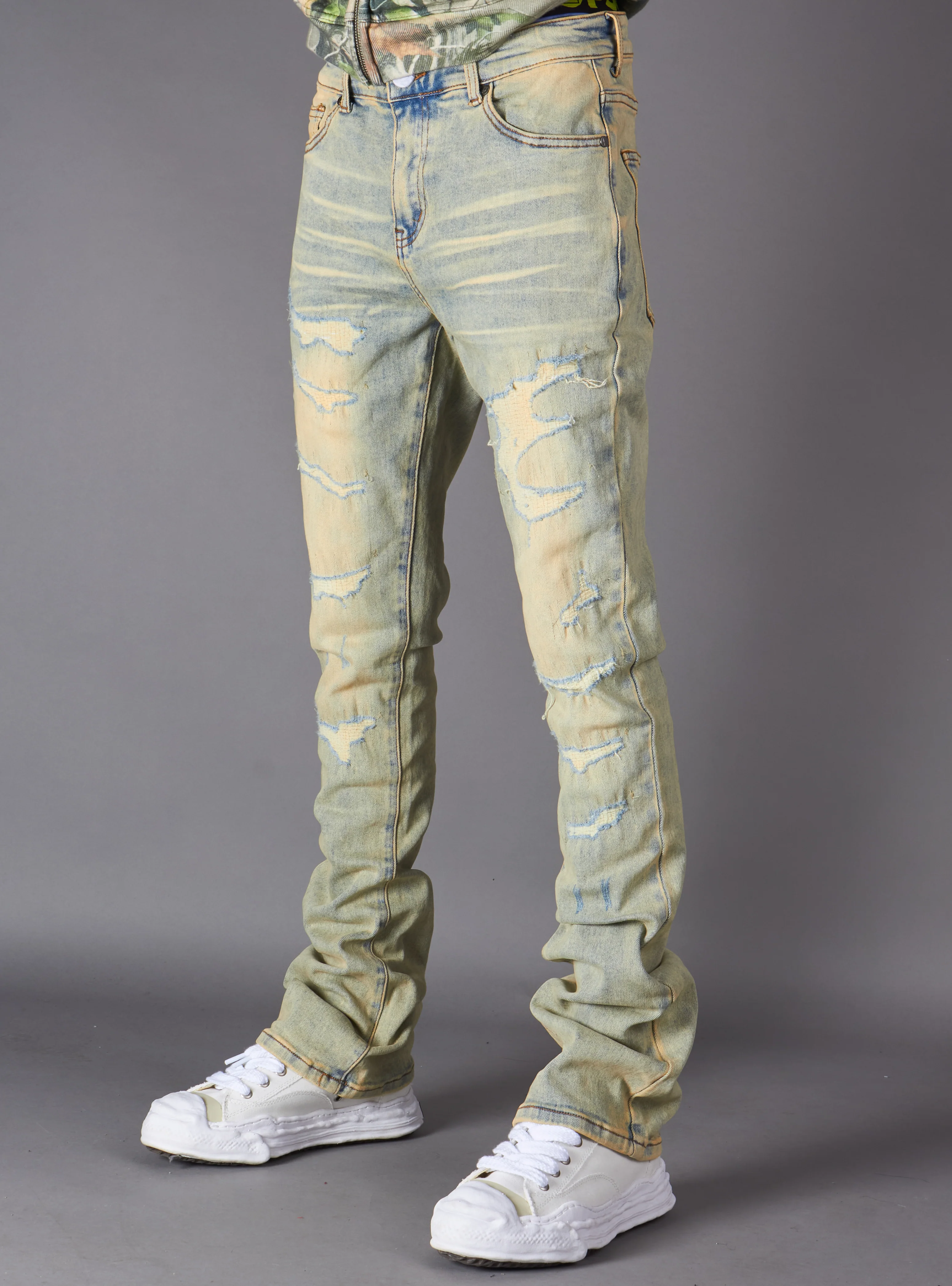 Politics Jeans - Dran Stacked - Vintage Blue - Hol-14 - Image 2