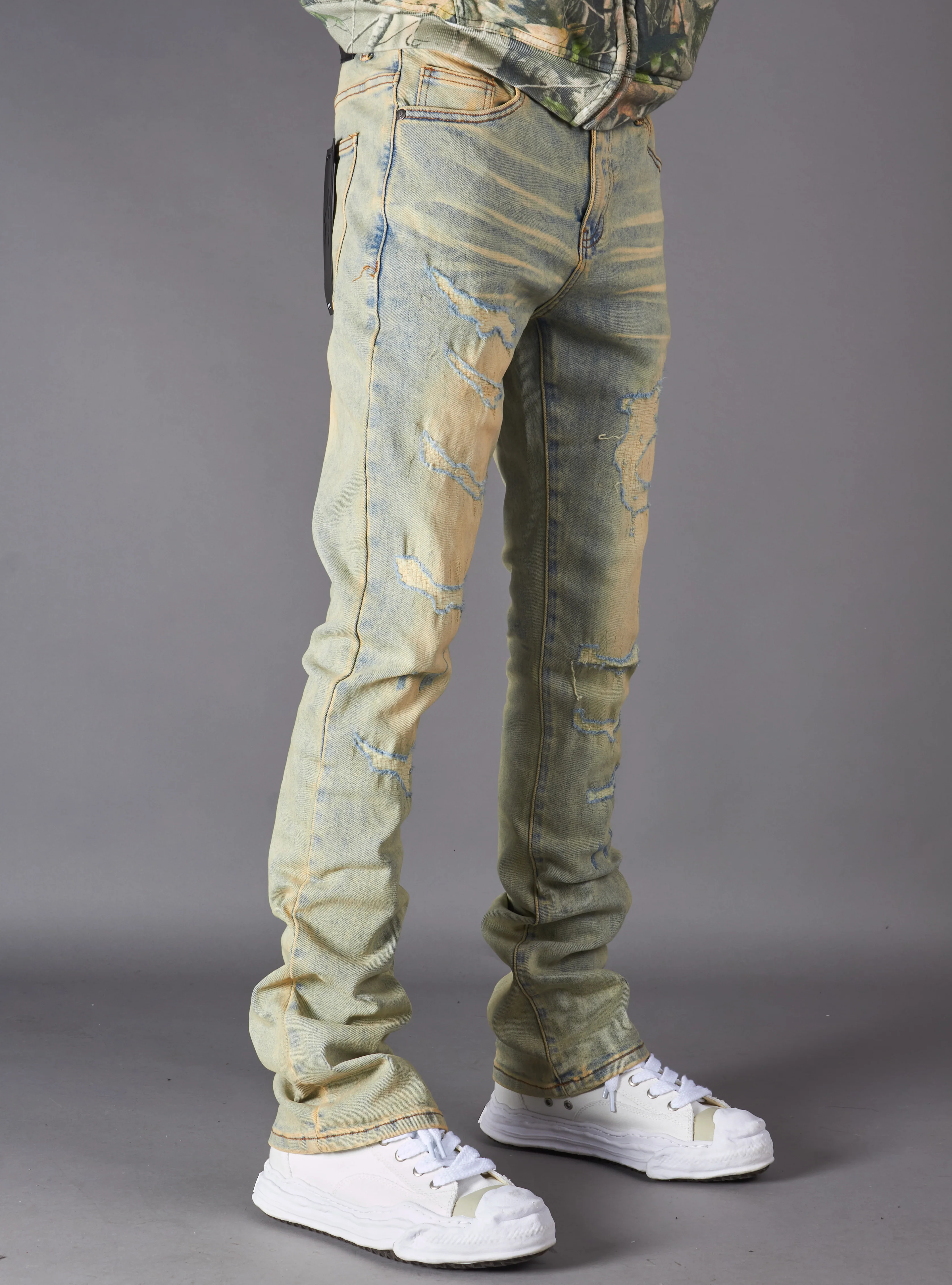 Politics Jeans - Dran Stacked - Vintage Blue - Hol-14 - Image 6