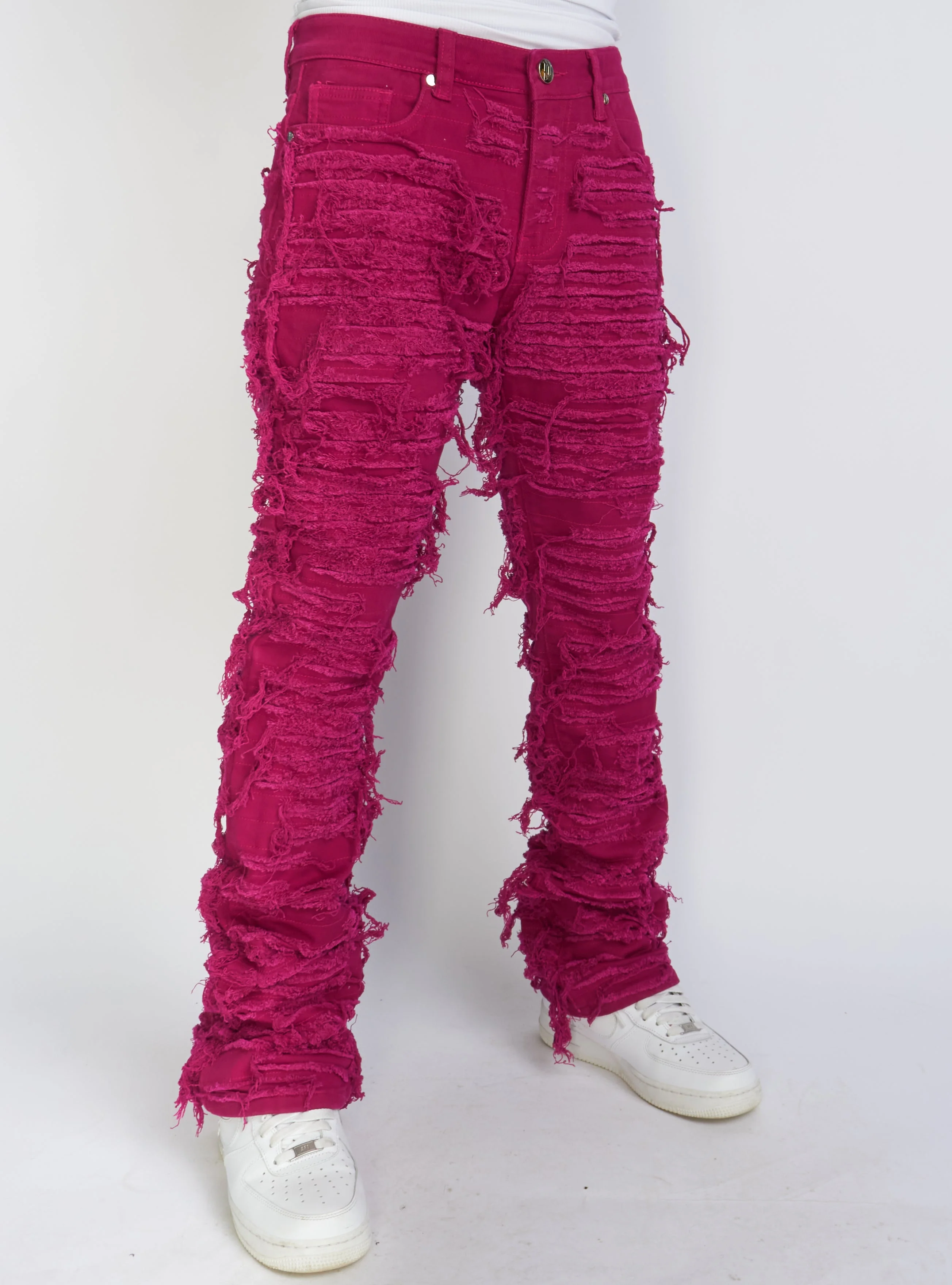 Politics Jeans - Fuschia - Debris507 - Image 2
