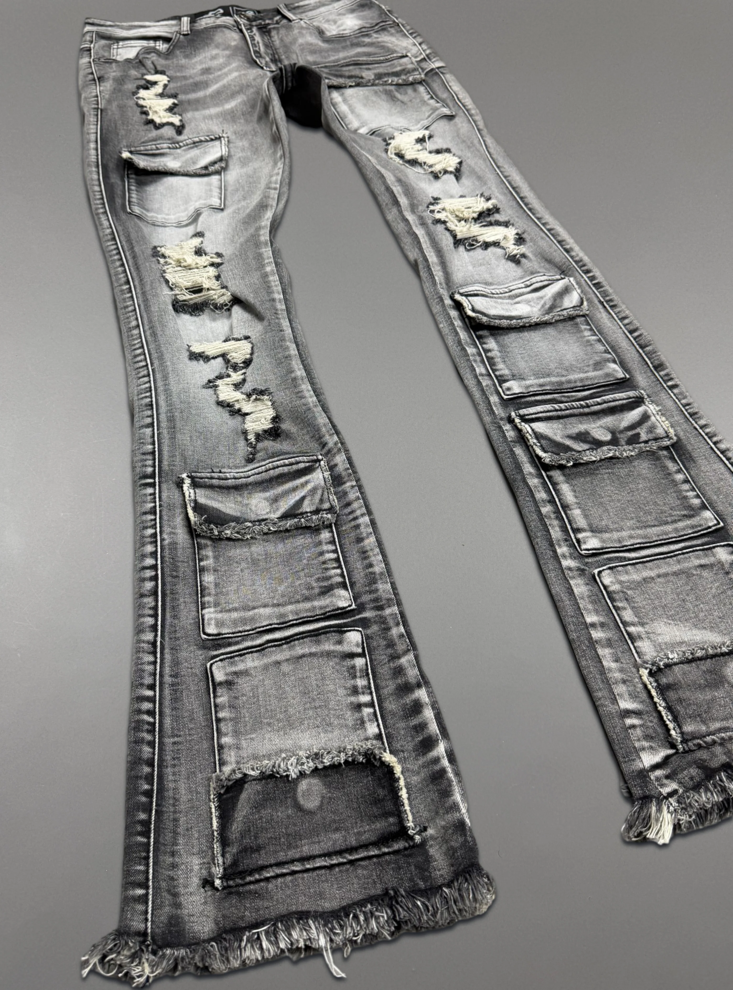 Politics Jeans - Grey Wash - Stacked Fit - SPR-21 - Image 3