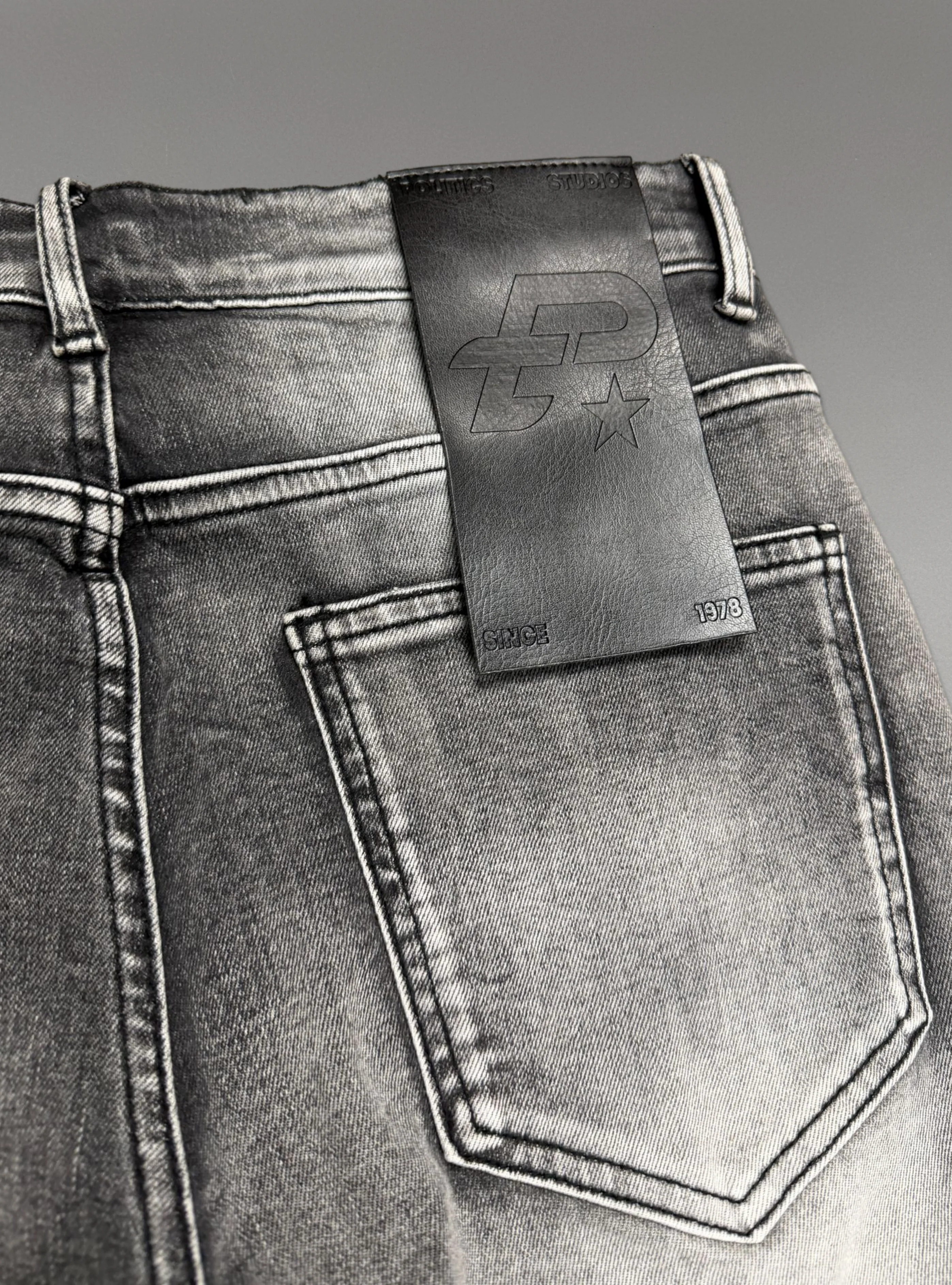 Politics Jeans - Grey Wash - Stacked Fit - SPR-21 - Image 6