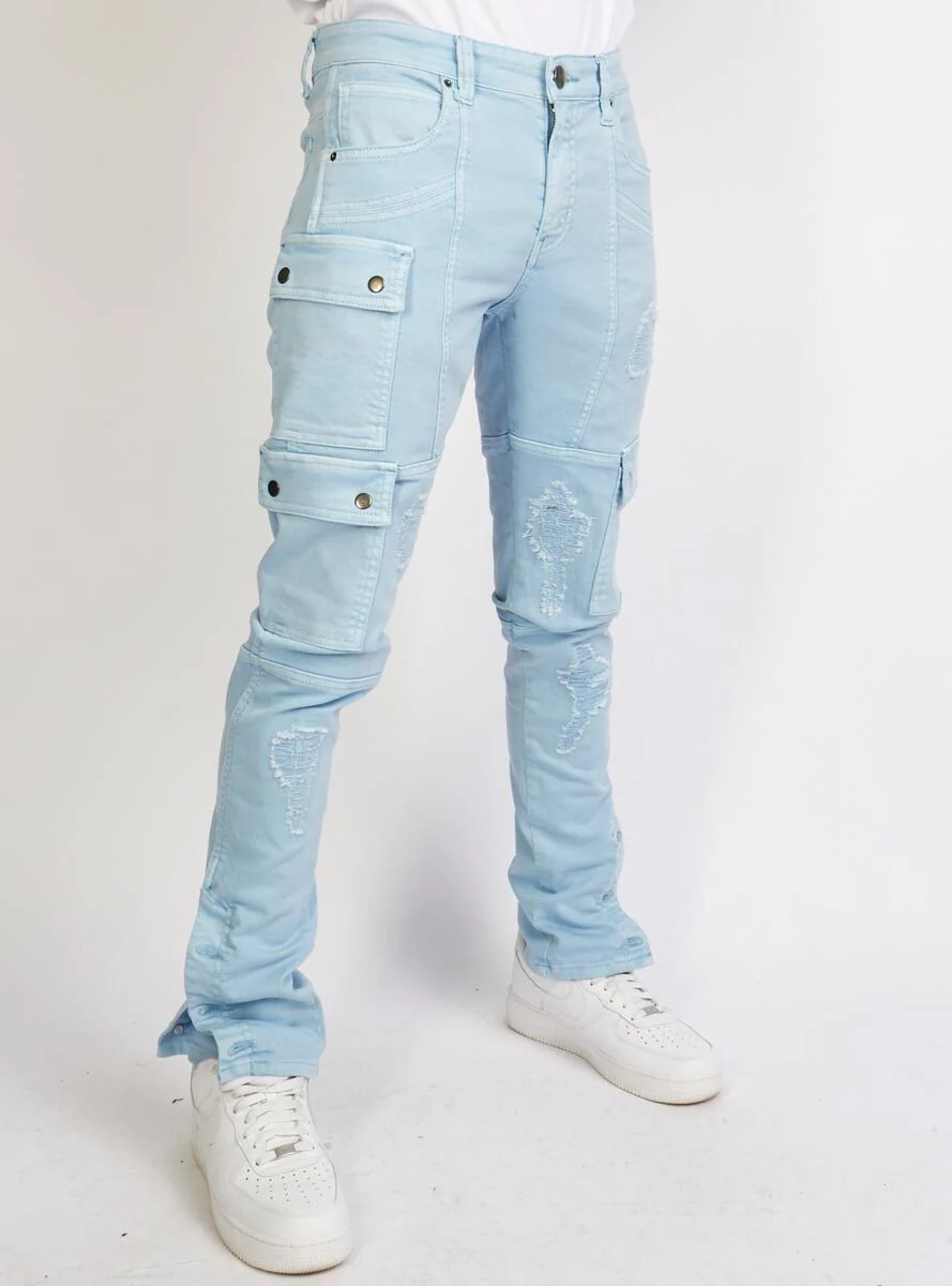 Politics Jeans - Hans - Stacked - UNC Blue - 504 - Image 2