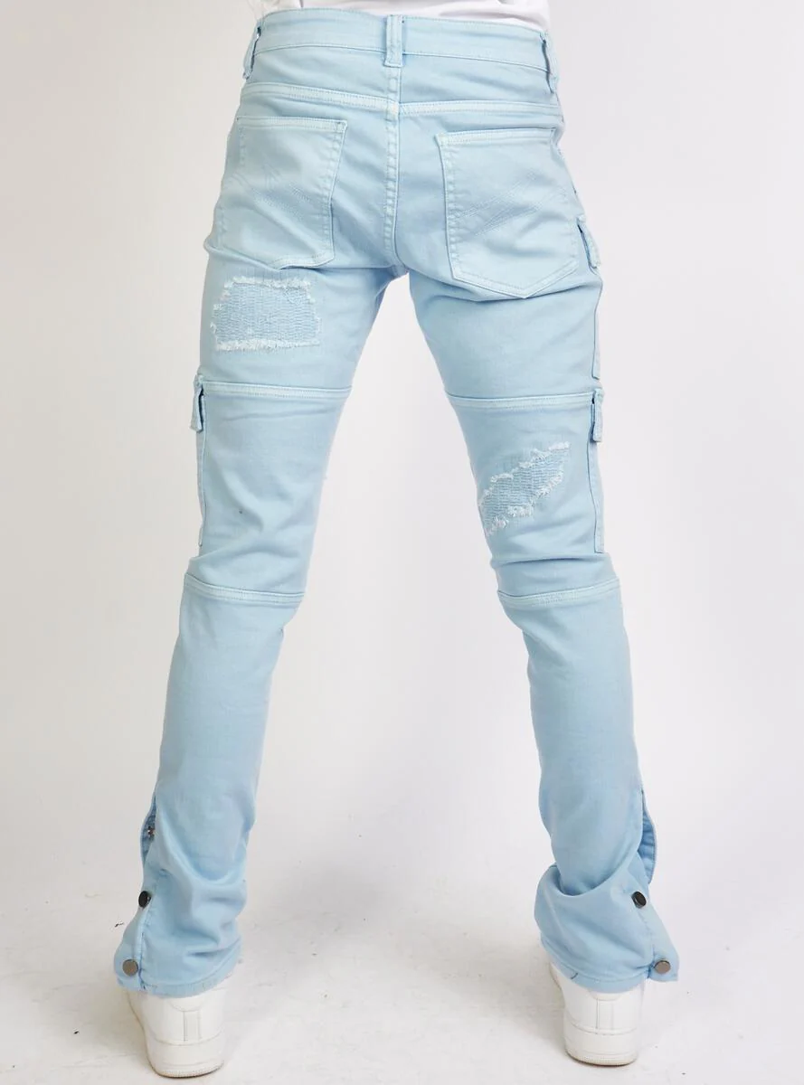 Politics Jeans - Hans - Stacked - UNC Blue - 504 - Image 3