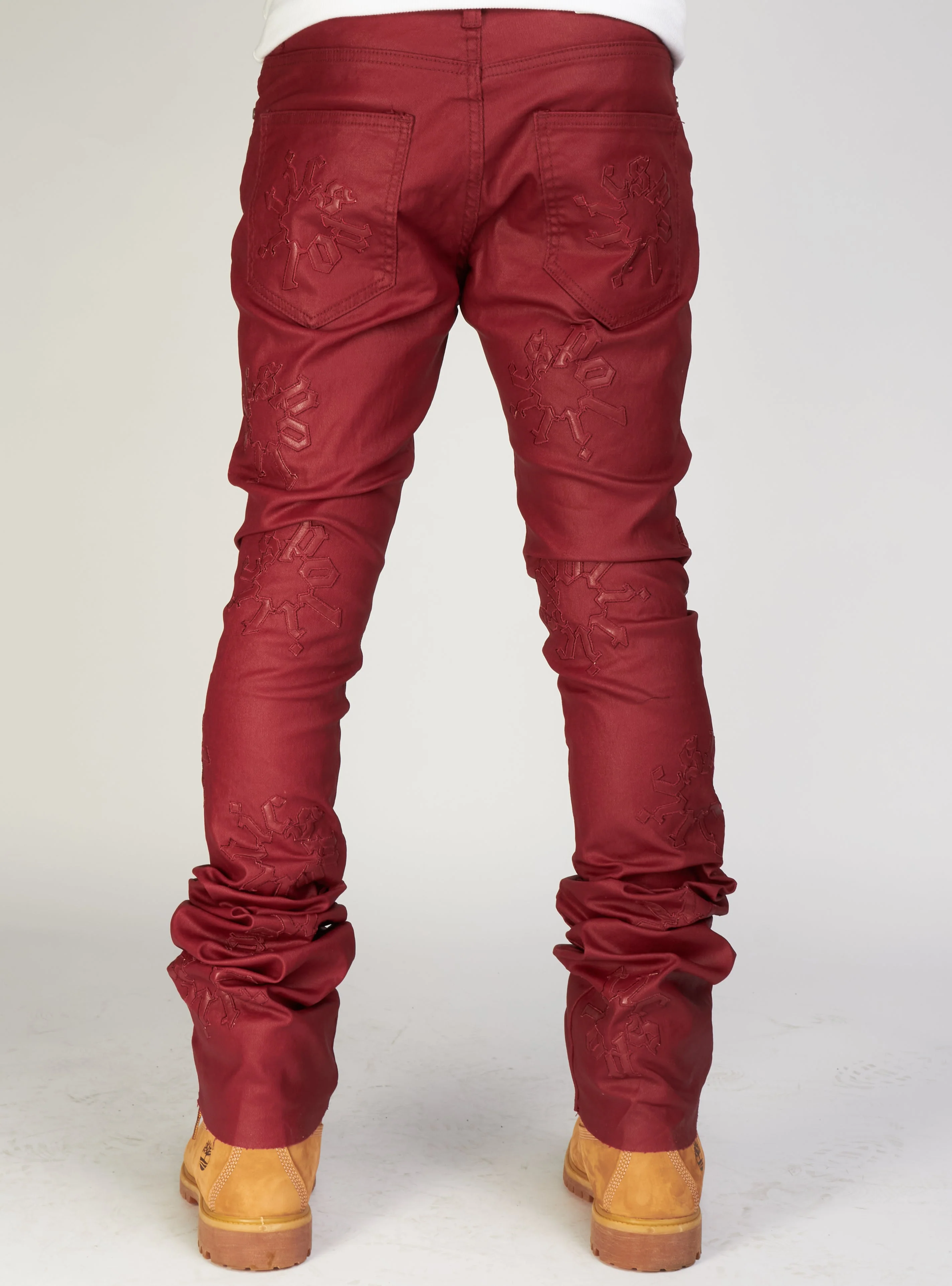 Politics Jeans - Malone - Burgundy Wax - 502 - Image 3