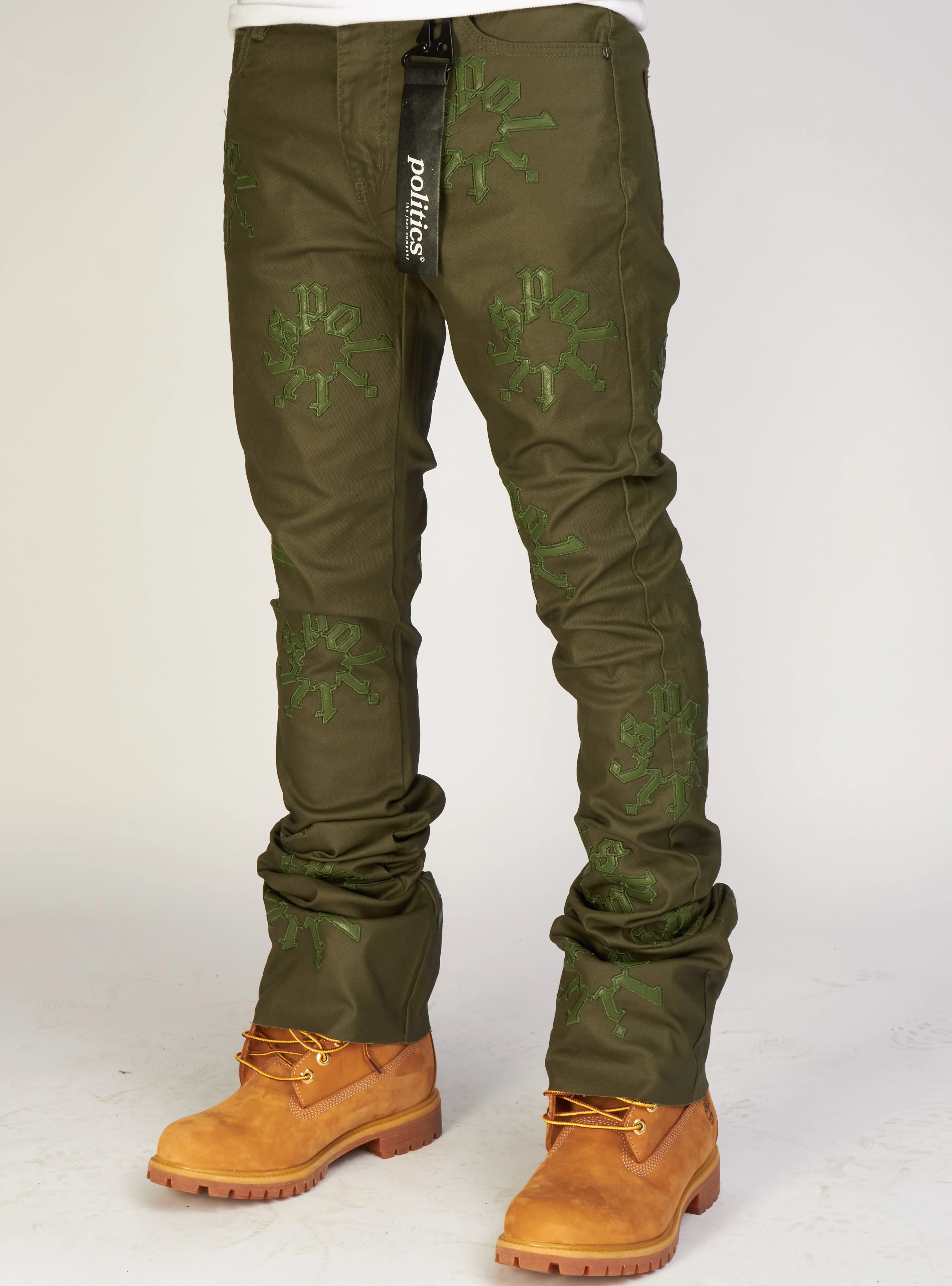 Politics Jeans - Malone - Olive - 505 - Image 2