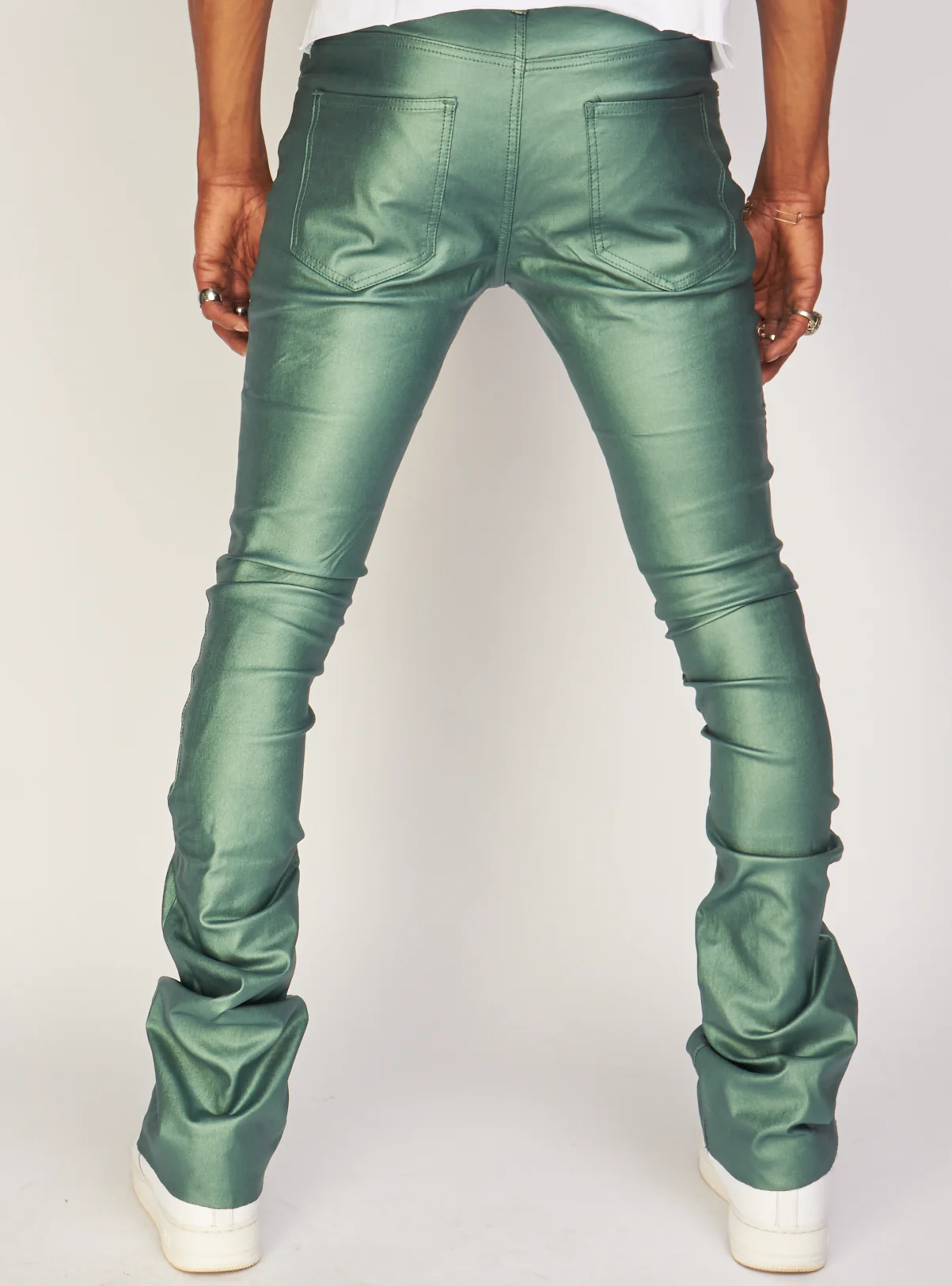 Politics Jeans - Martin - Metallic Green - 508 - Image 3