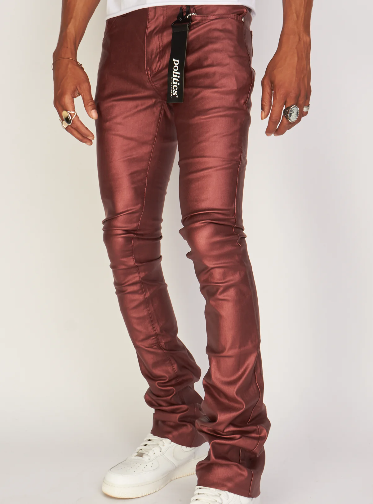Politics Jeans - Martin - Metallic Red - 509 - Image 2