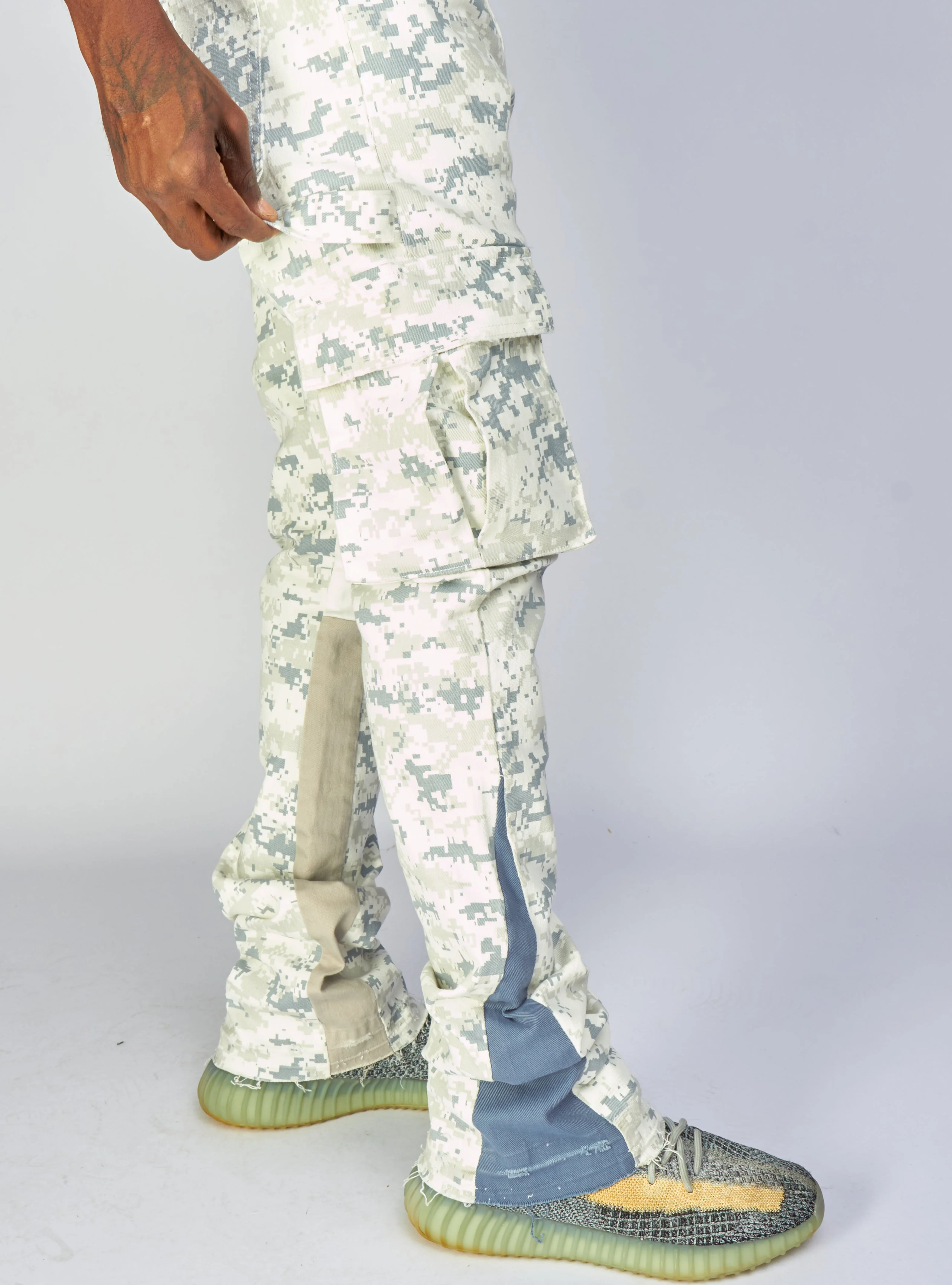 Politics Jeans - Mott - Winter Digital Camo - Cargo Stacked Denim  - 515 - Image 4