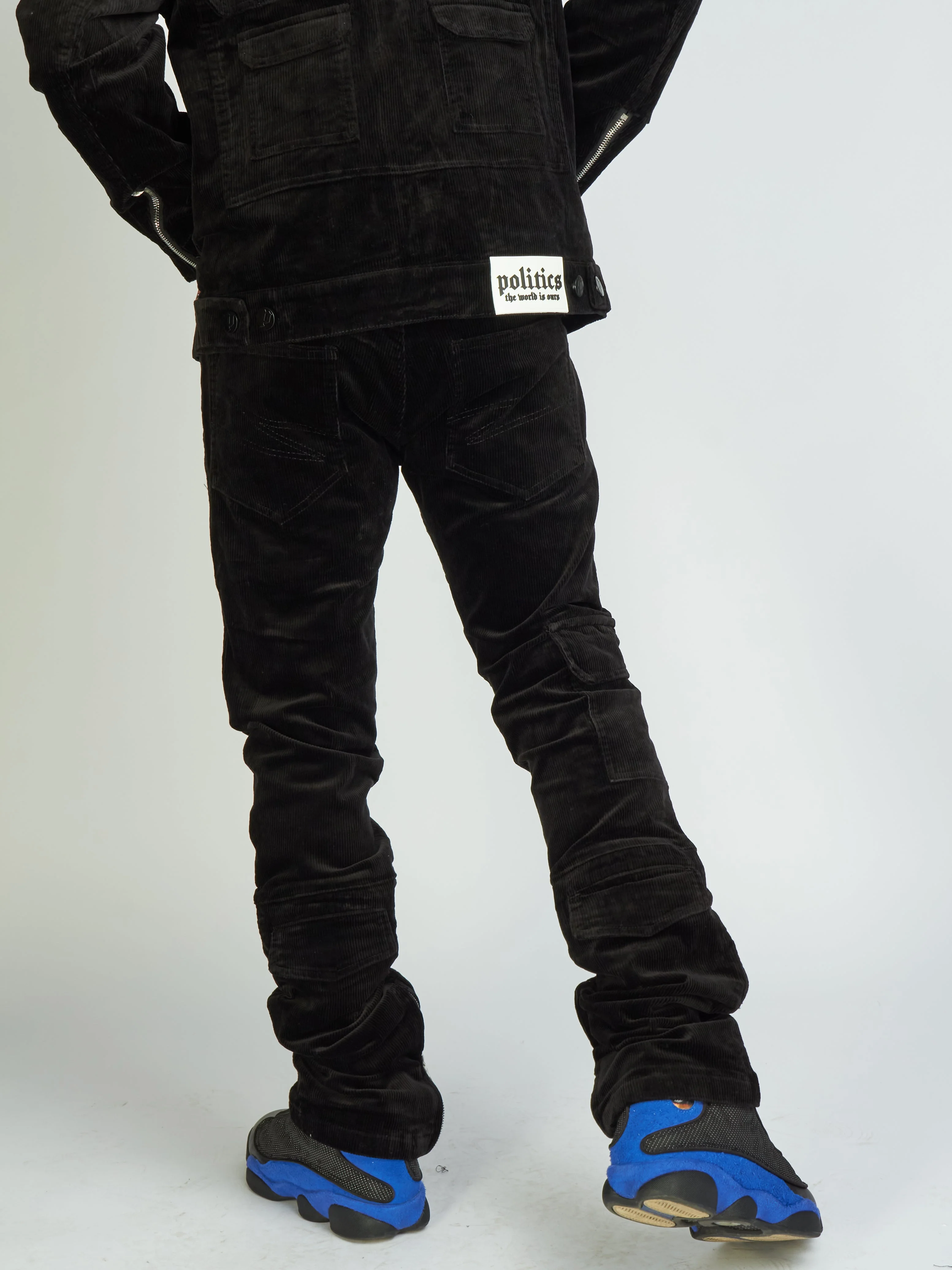 Politics Jeans - Murphy Corduroy Cargo - Black - 515 - Image 6