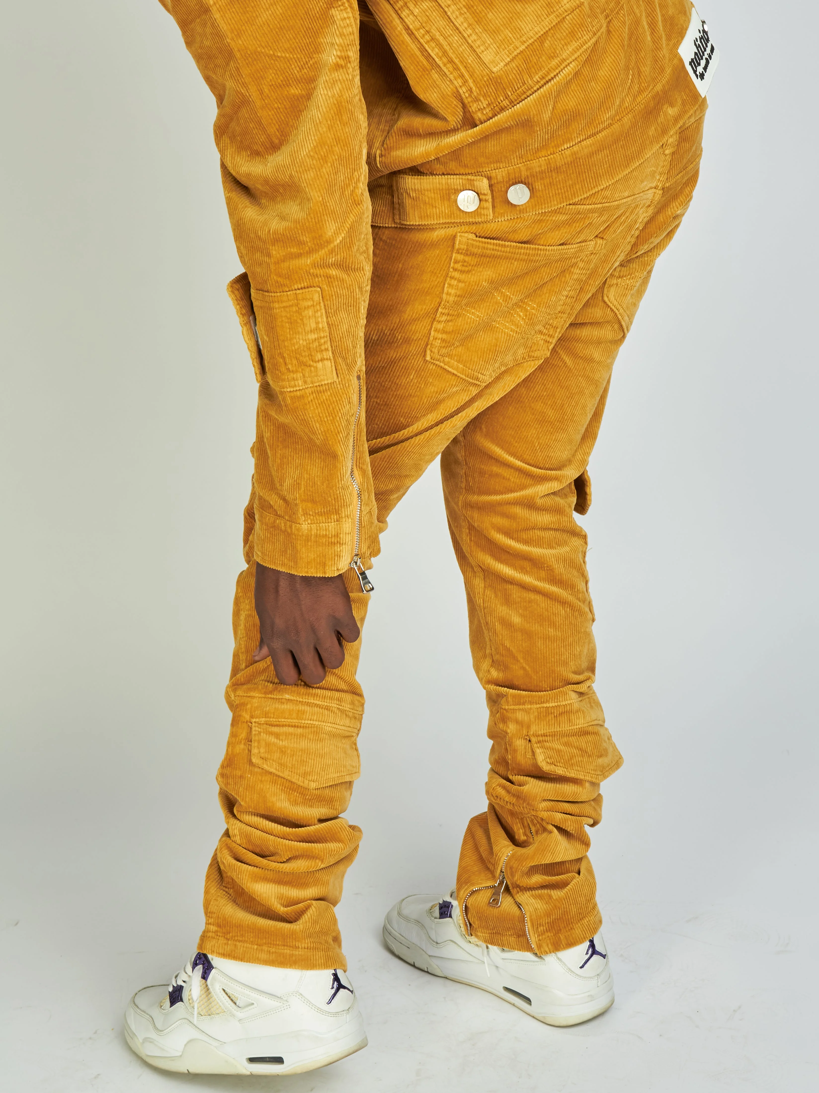 Politics Jeans - Murphy Corduroy Cargo - Khaki - 516 - Image 5