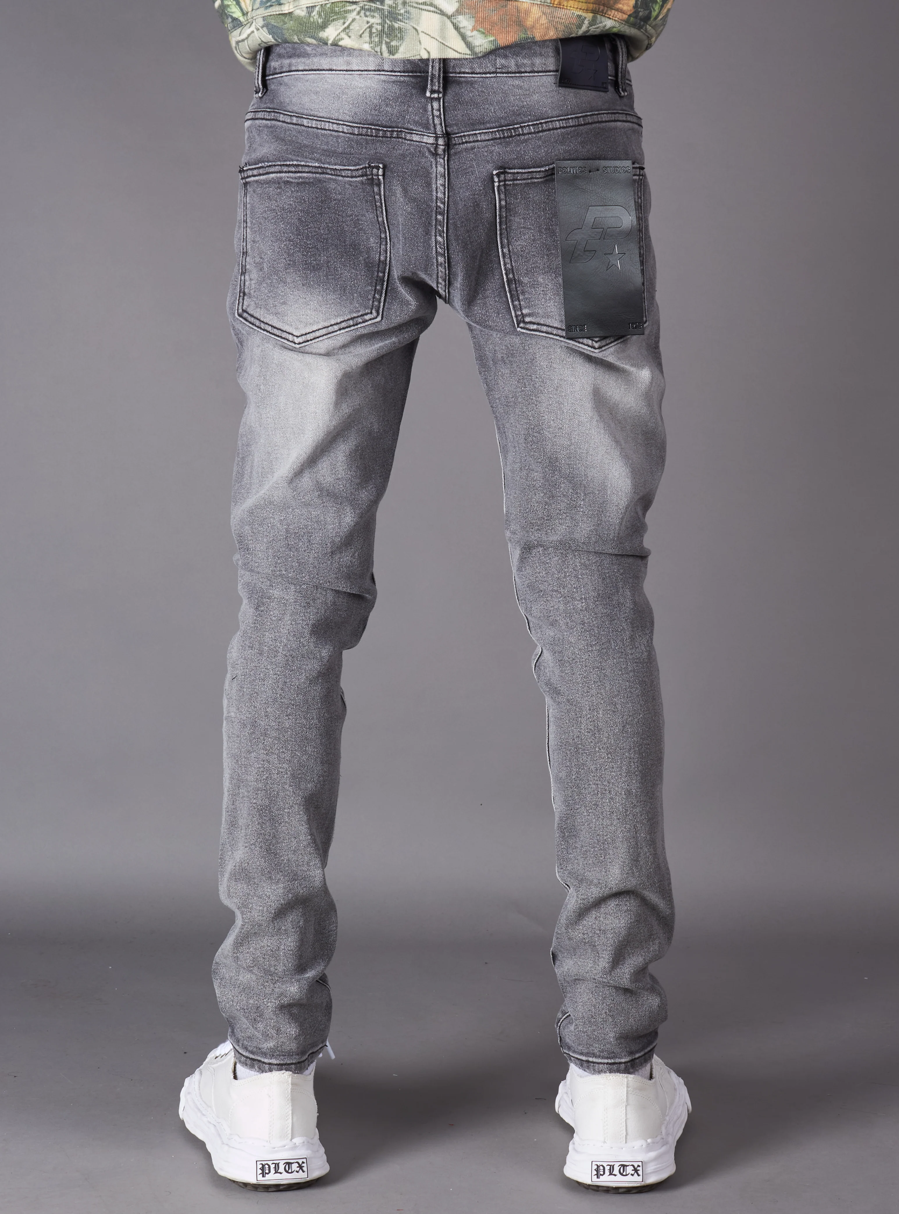 Politics Jeans - Niko Skinny - Grey Wash - Hol-19 - Image 4