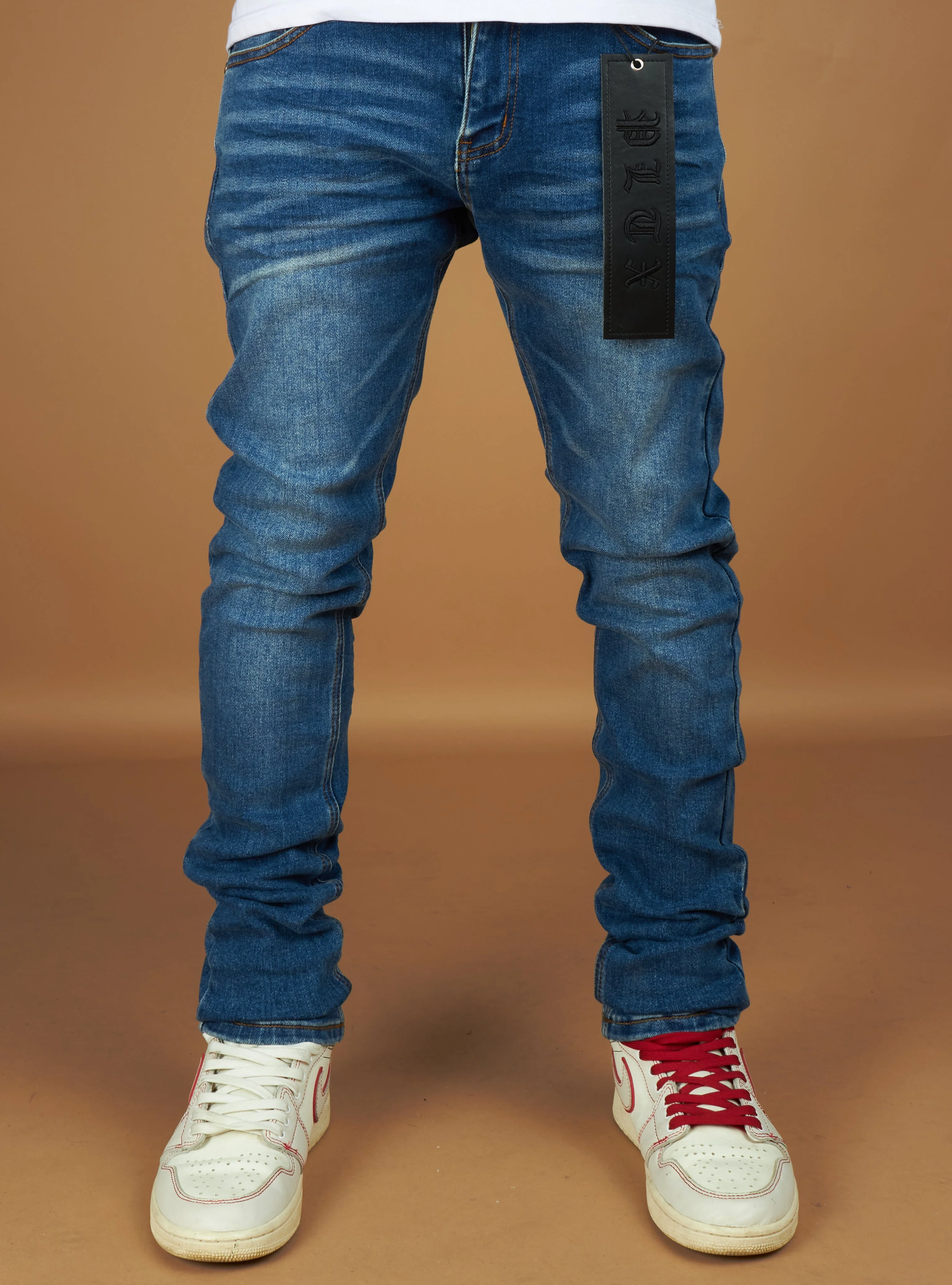 Politics Pit Jeans — Blue Wash