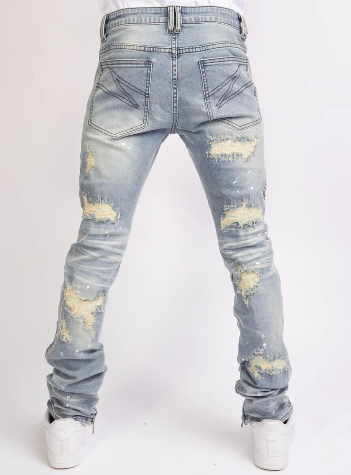 Politics Jeans - Ramsey - Stacked - Cool Blue - 514 - Image 3