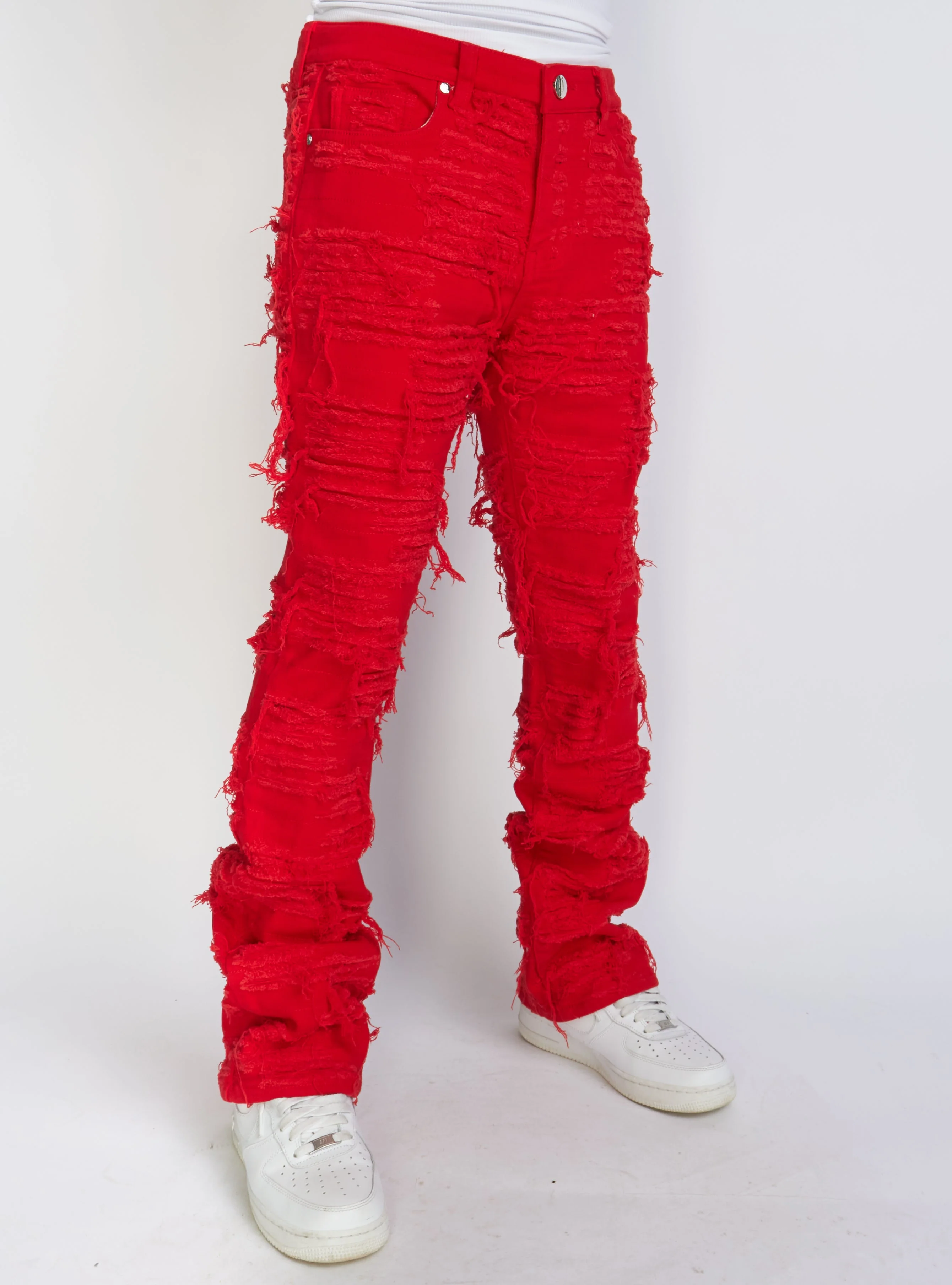 Politics Jeans - Red - Debris502 - Image 2