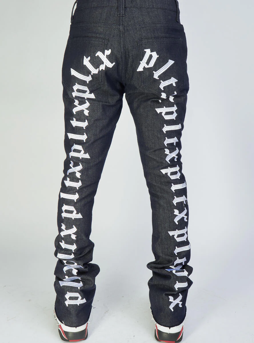 Politics Jeans - Skinny Stacked Flare Mac - Raw And White - 513