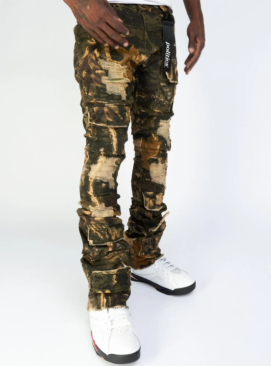 Politics Jeans - Super Stacked Cargo - Dark Hunter Camo - Marcel519 - Image 3