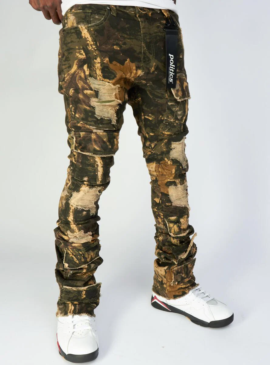 Politics Jeans - Super Stacked Cargo - Dark Hunter Camo - Marcel519 - Image 4