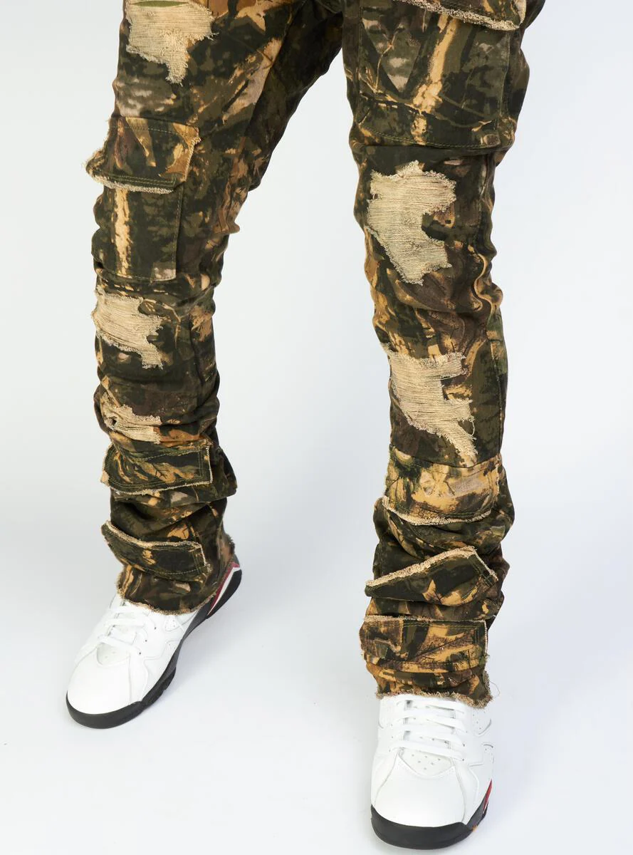 Politics Jeans - Super Stacked Cargo - Dark Hunter Camo - Marcel519 - Image 5