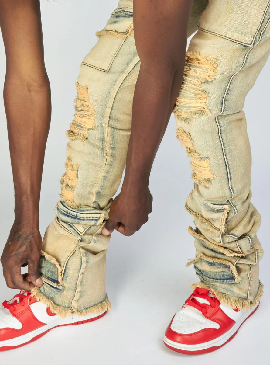 Politics Jeans - Super Stacked Cargo - Dark Vintage - Marcel516 - Image 5