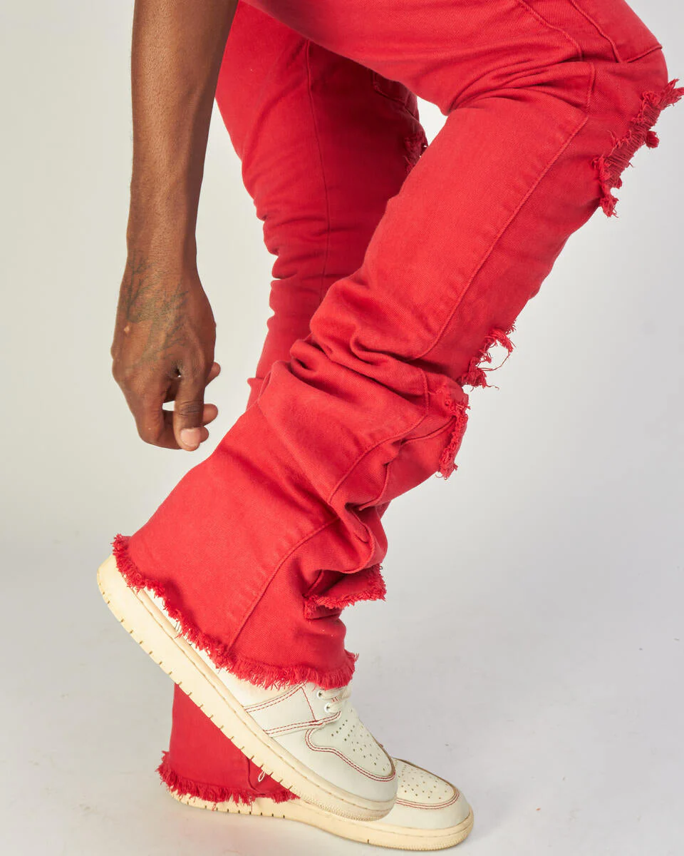 Politics Jeans - Super Stacked Cargo - Red - Marcel515 - Image 3