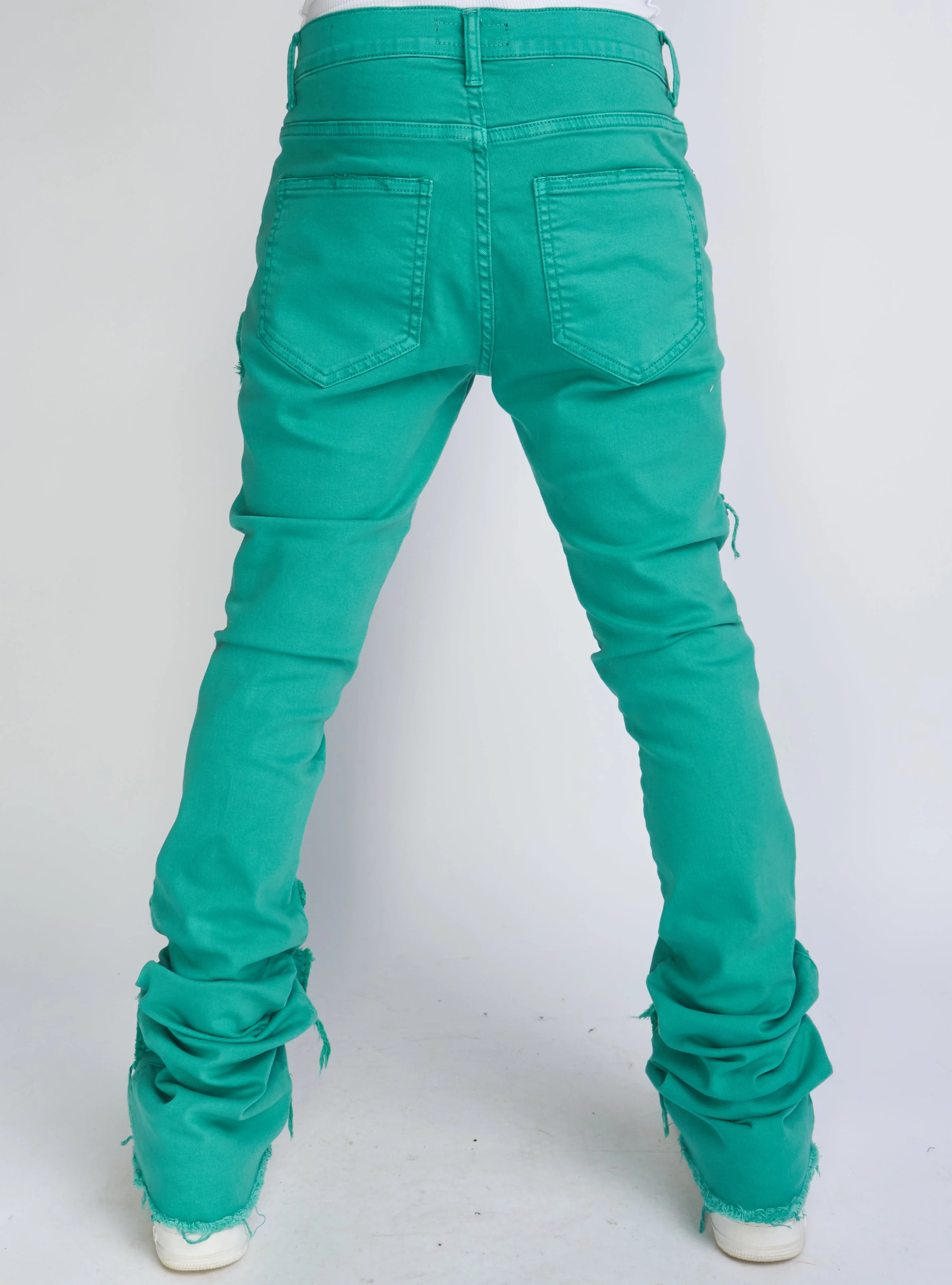 Politics Jeans - Super Stacked Cargo - Teal - Marcel501 - Image 4