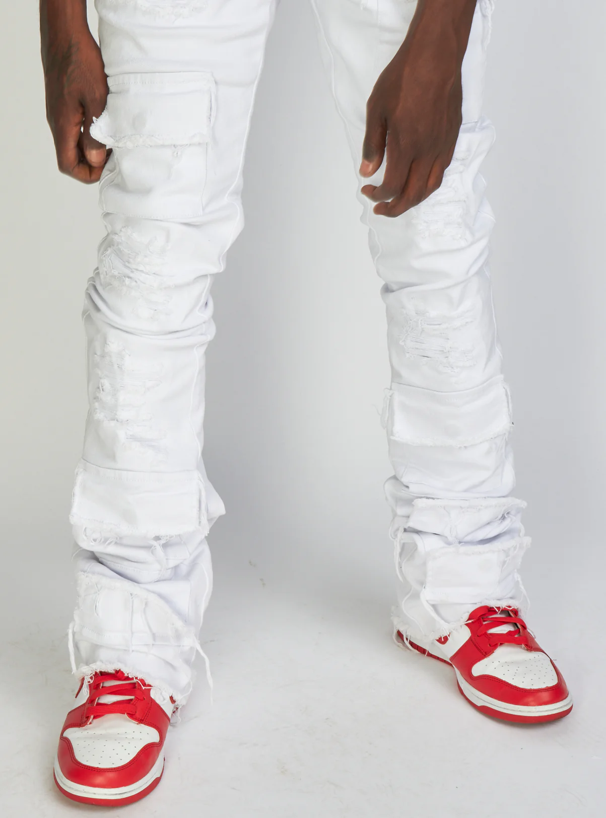 Politics Jeans - Super Stacked Cargo - White - Marcel505 - Image 5