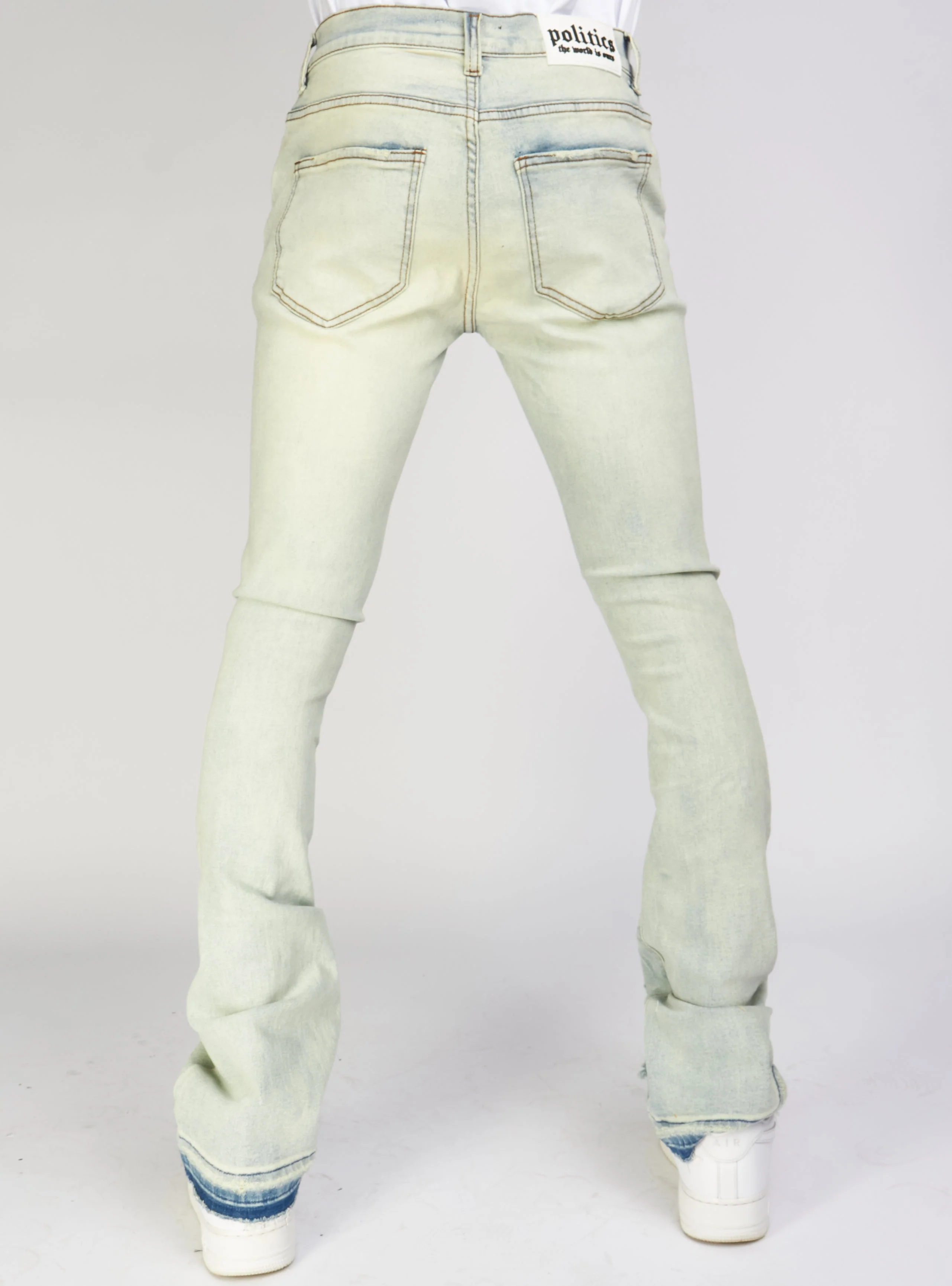 Politics Jeans - Uzi - Light Vintage Blue - 505 - Image 5