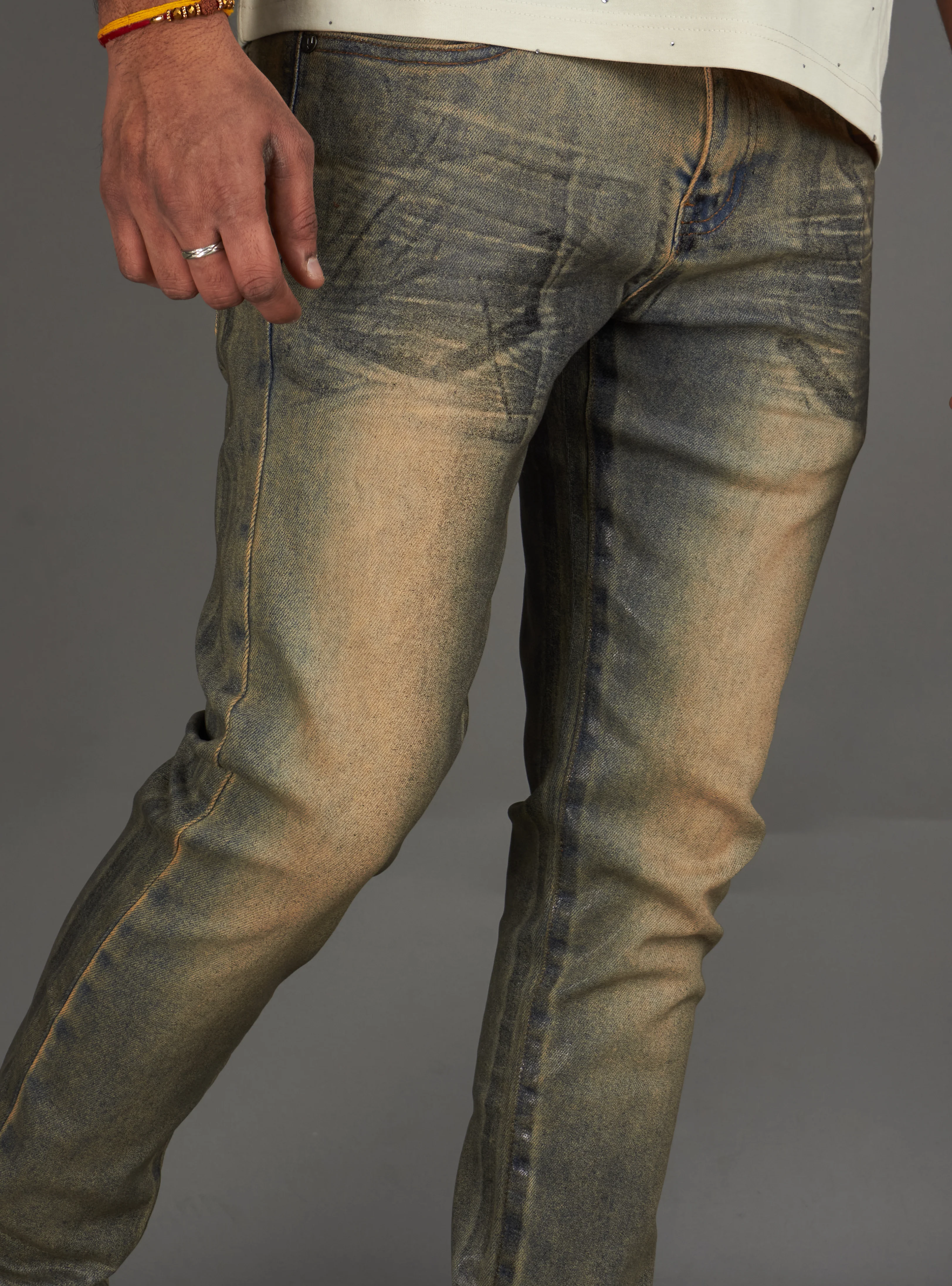 Politics Jeans - Wilmer Skinny Fit - Blue Wash - 801 - Image 4