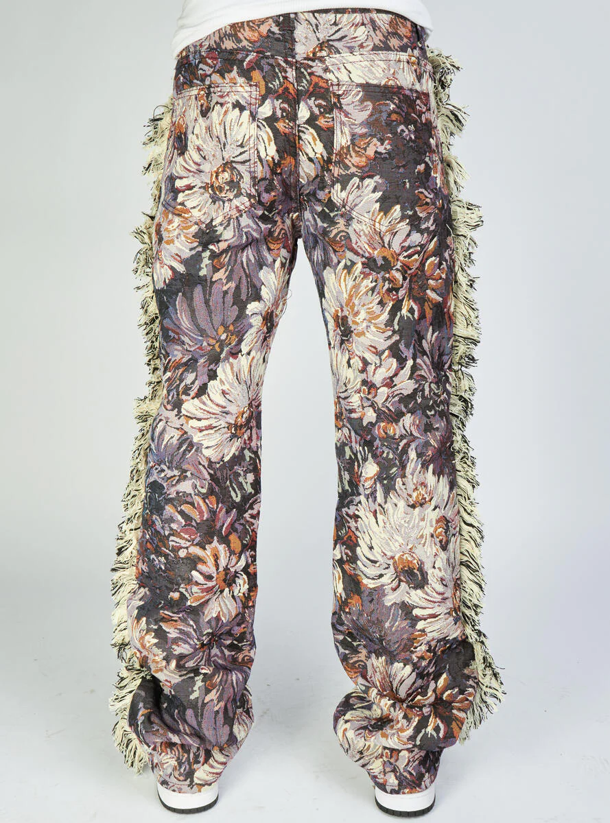 Politics Jeans - Woven Stacked With Frey - Purple Jacquard - Donovan 504 - Image 3