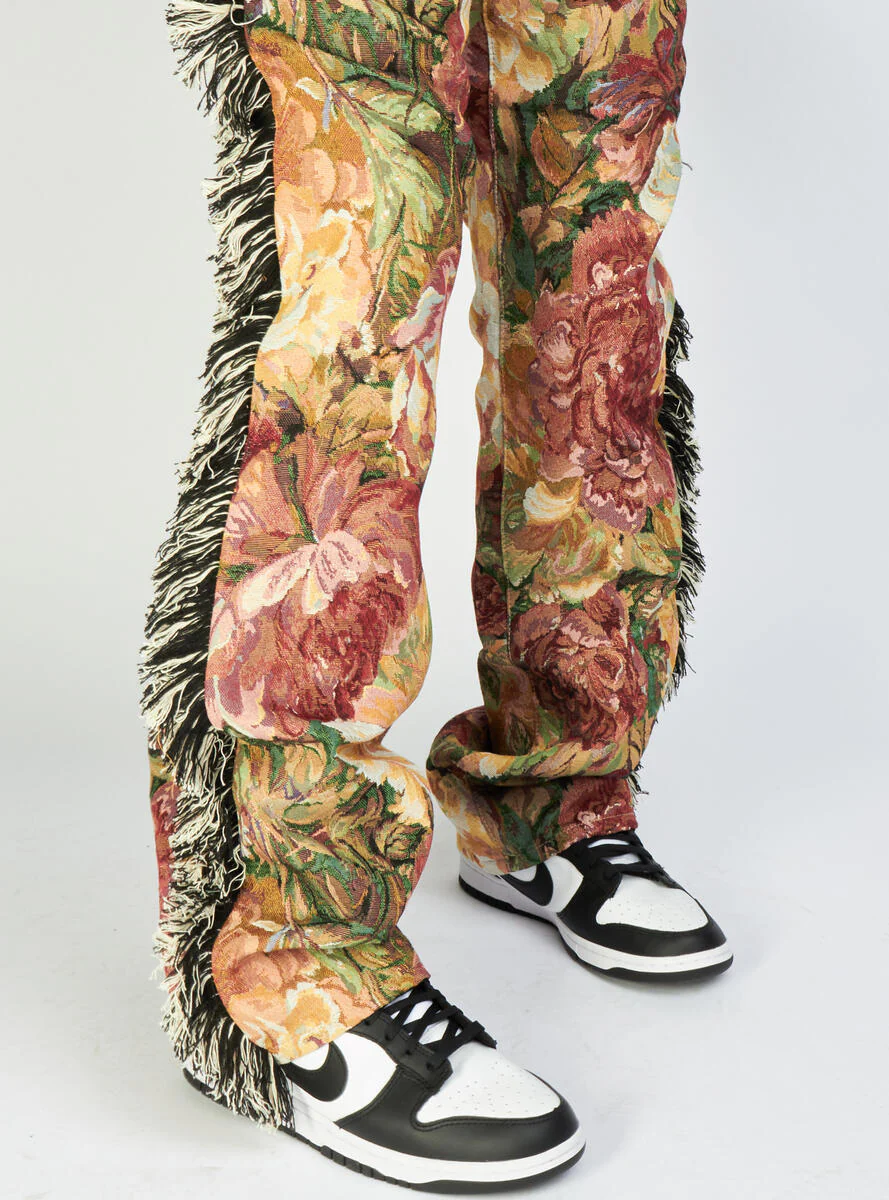 Politics Jeans - Woven Stacked With Frey - Red Jacquard - Donovan 502 - Image 2