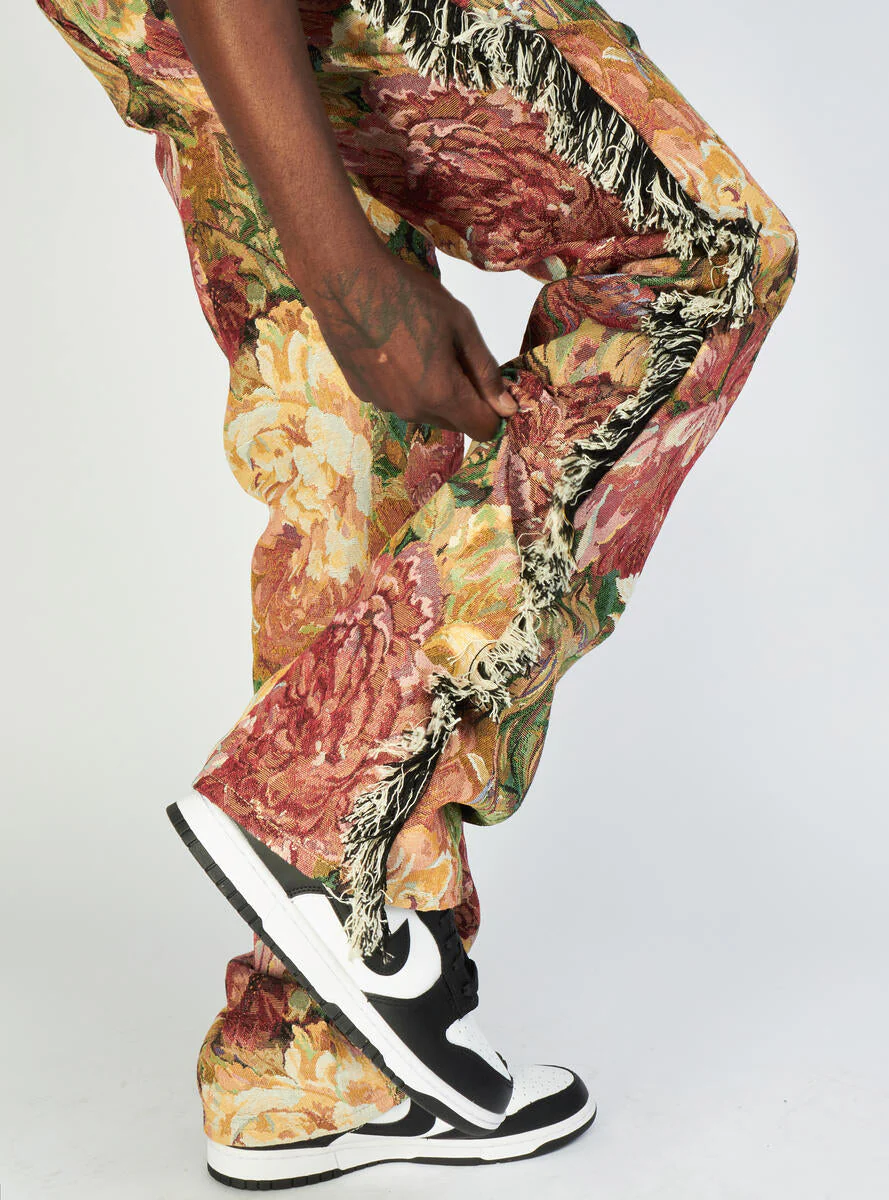 Politics Jeans - Woven Stacked With Frey - Red Jacquard - Donovan 502 - Image 3
