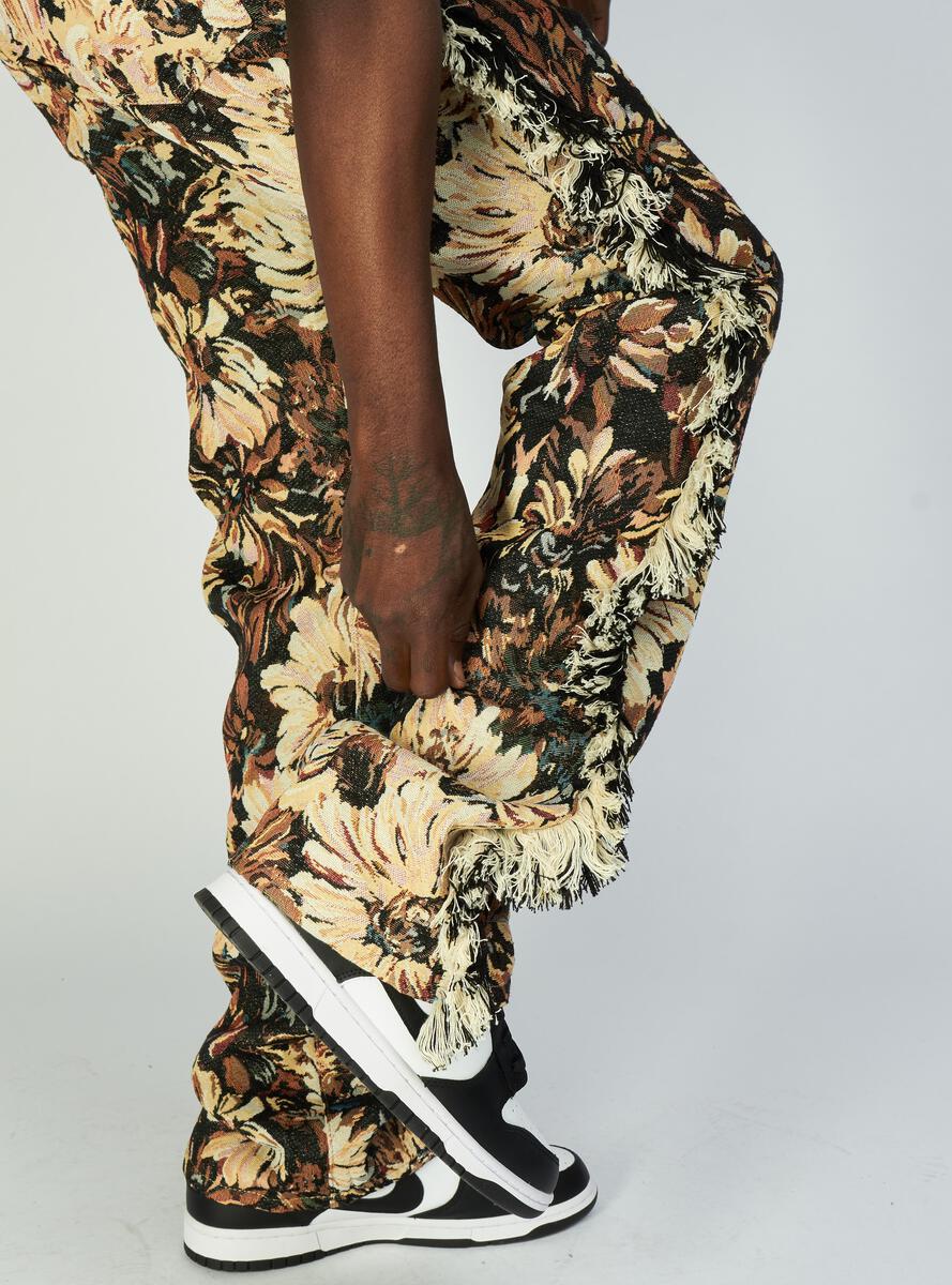 Politics Jeans - Woven Stacked With Frey - Tan Jacquard - Donovan 503 - Image 3