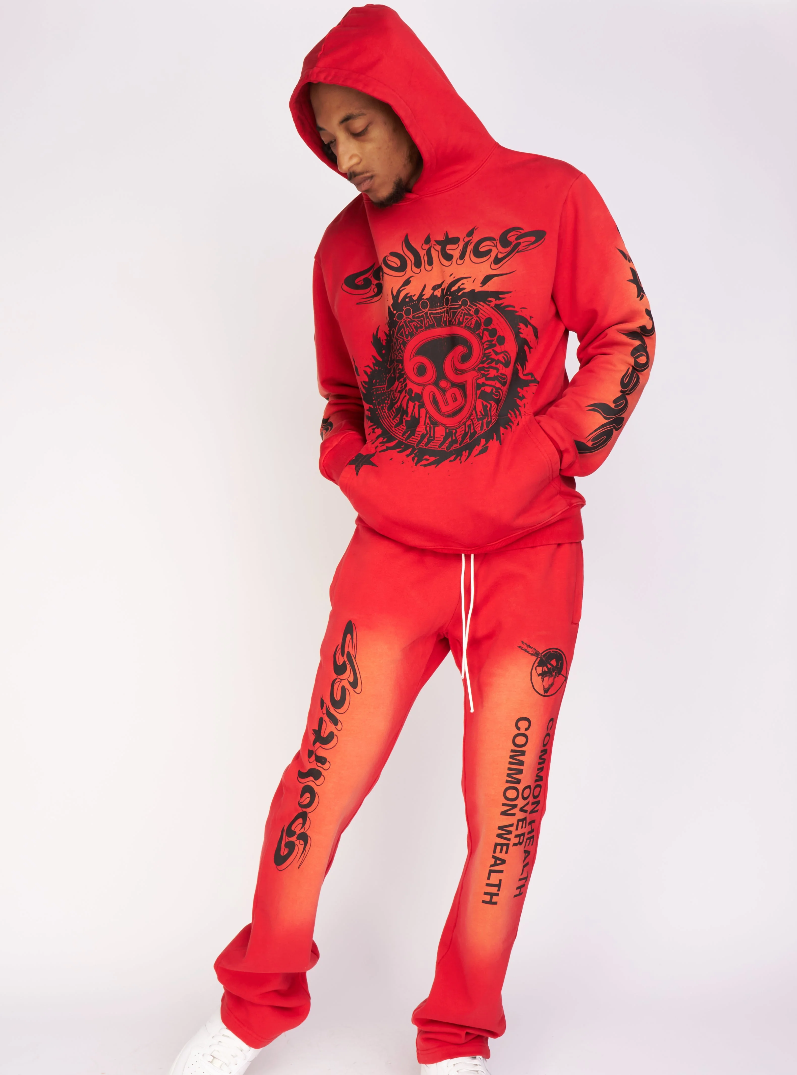 Politics Pants - Dennis - Red Wash - 722 - Image 3