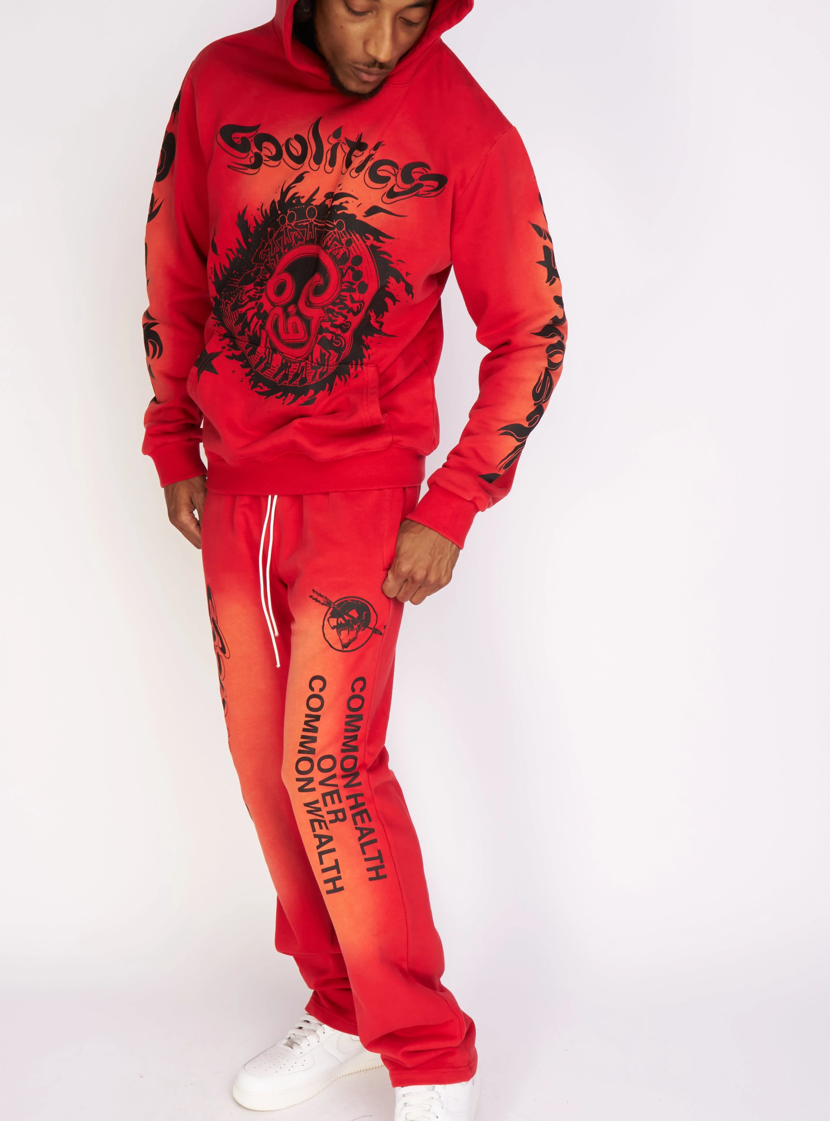 Politics Pants - Dennis - Red Wash - 722 - Image 4
