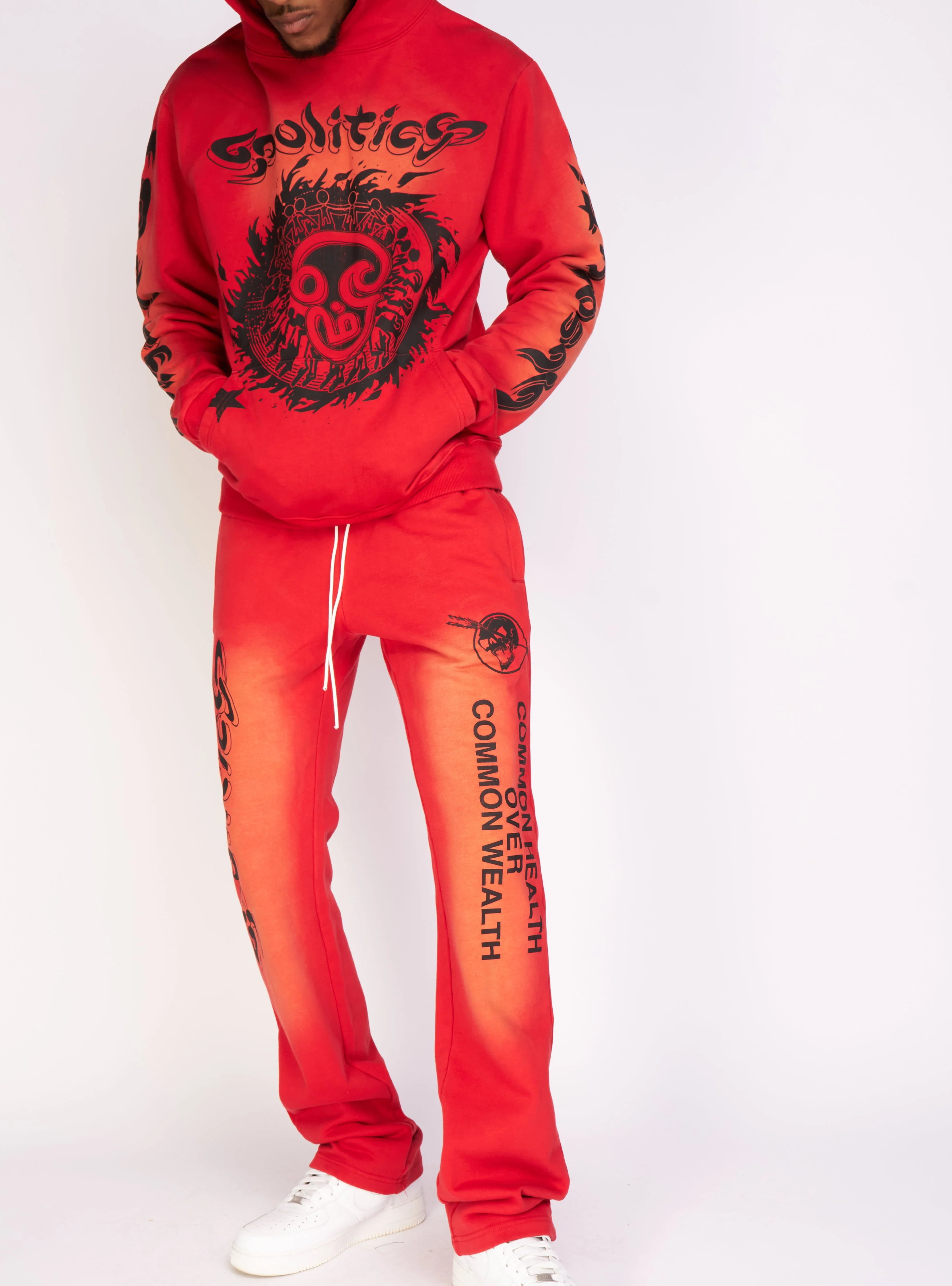 Politics Pants - Dennis - Red Wash - 722 - Image 5