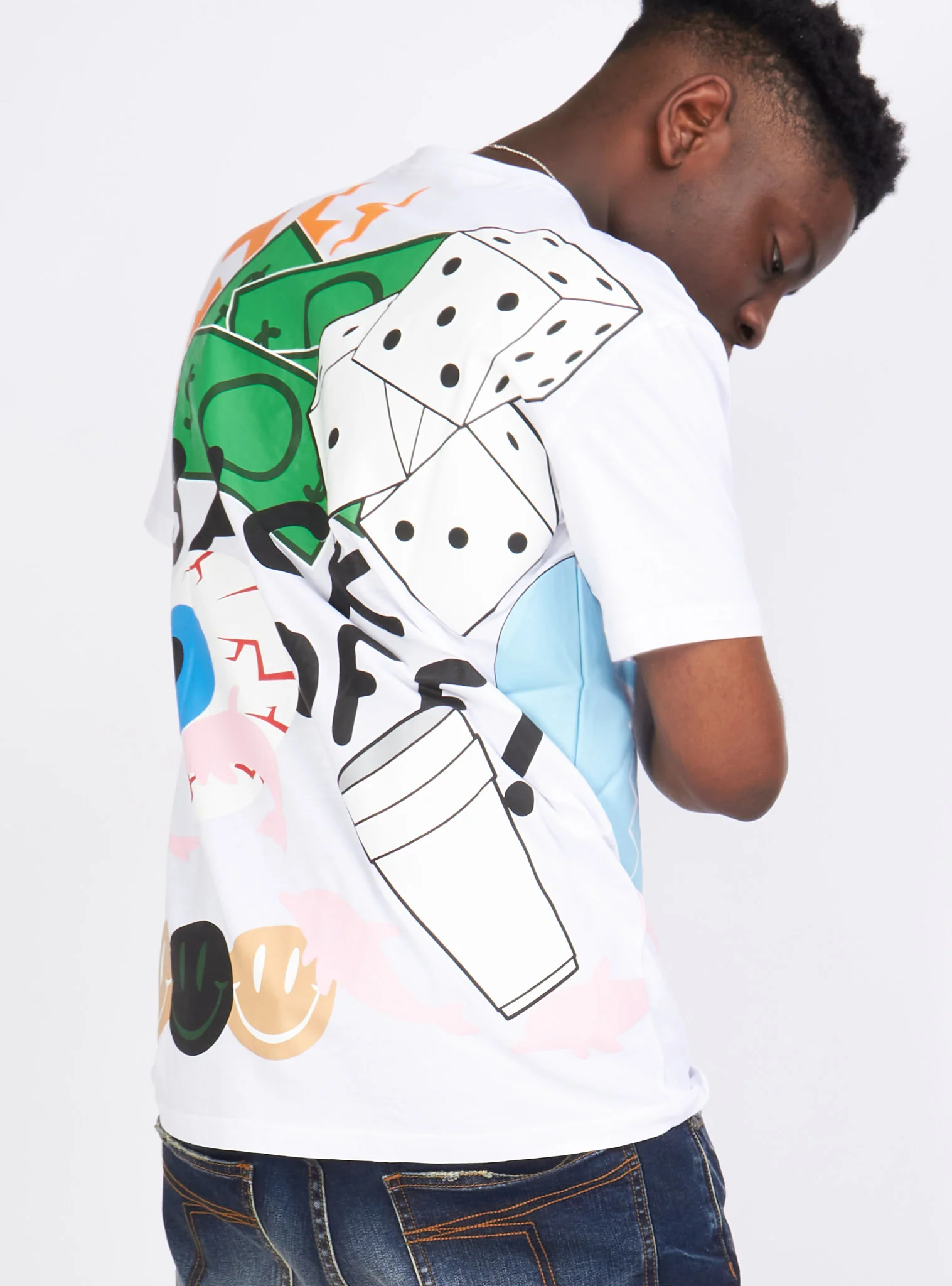 Politics Shirt - Holman - White Multi - 107 - Image 5