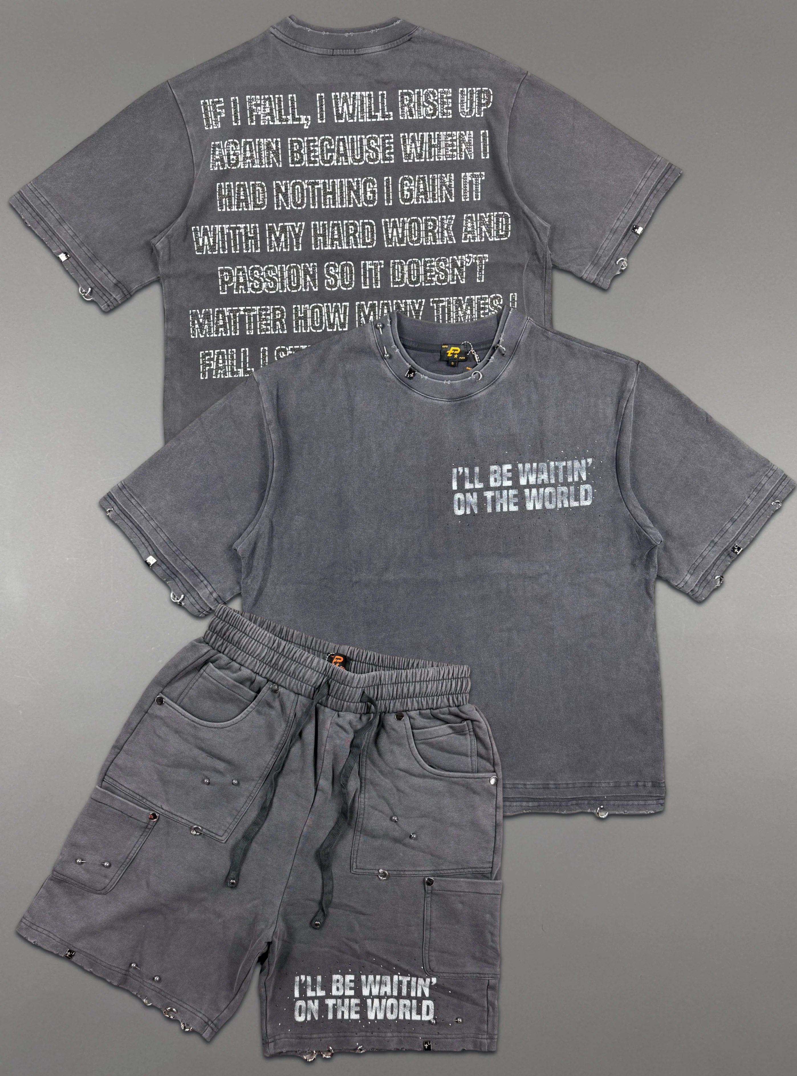 Politics Short Set - Zylar/Quinn - Grey - 301-309