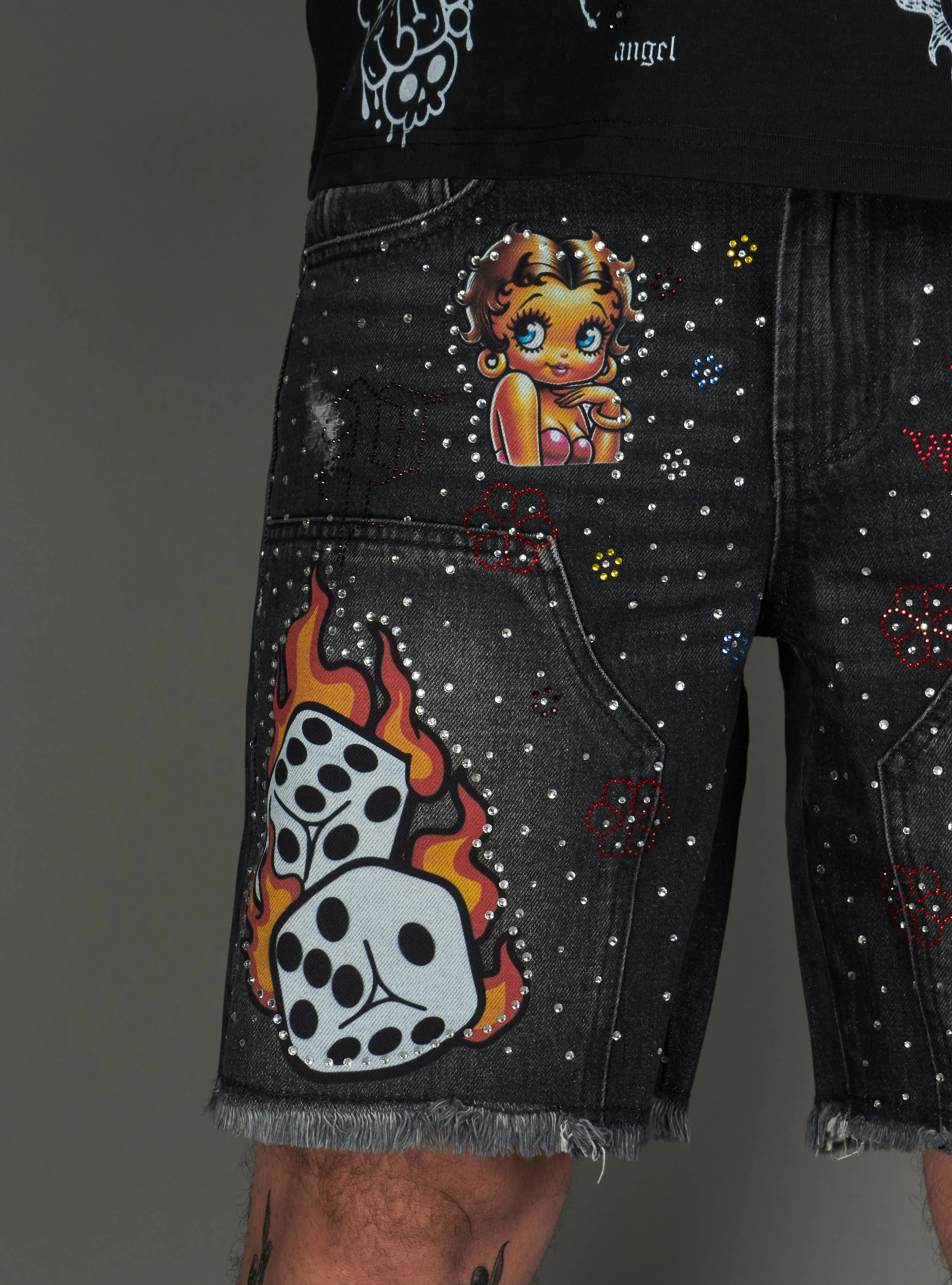 Politics Shorts - Austin - Black Wash - 337 - Image 3