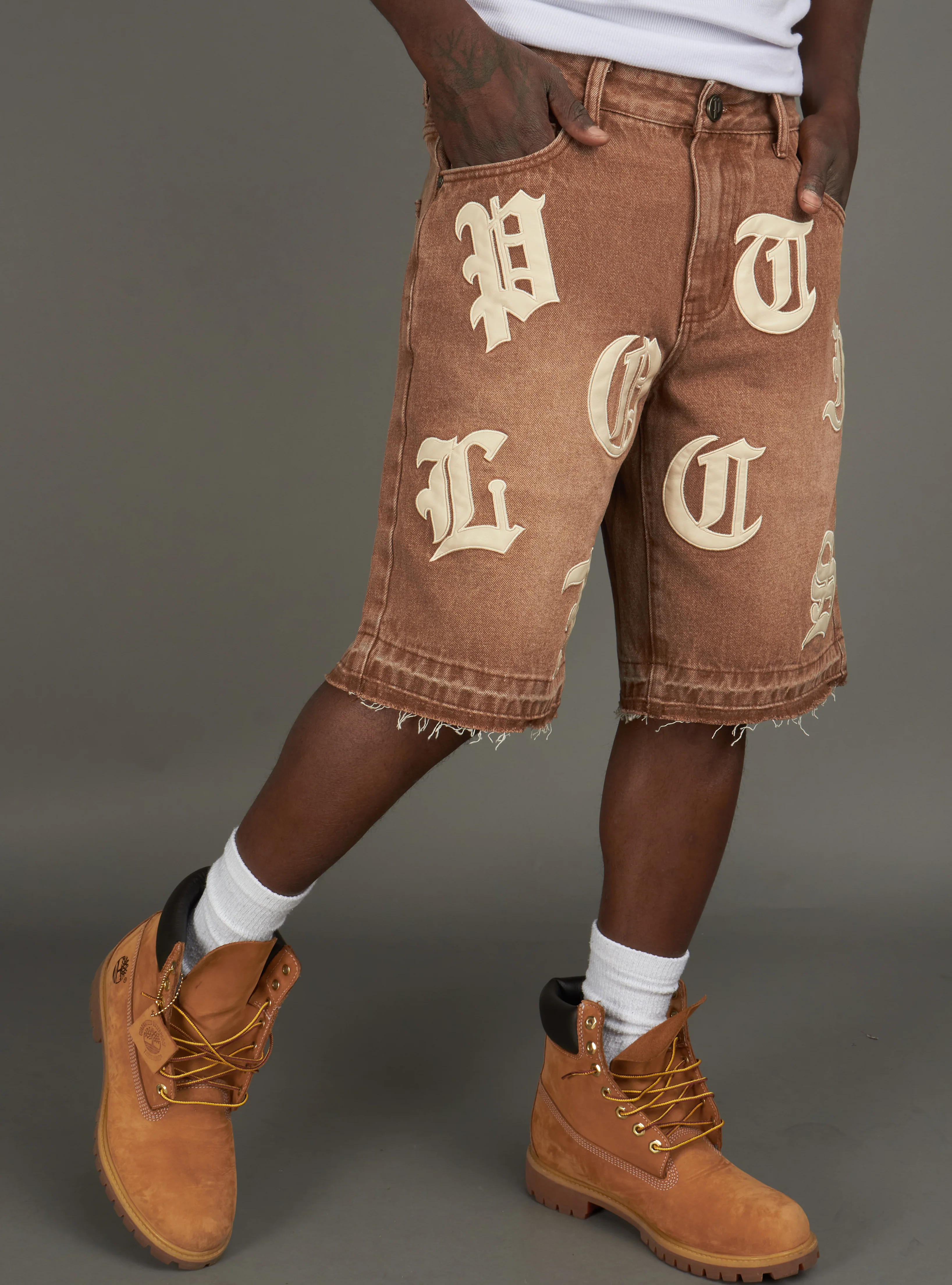 Politics Shorts - Betz - Brown Wash - 228 - Image 4