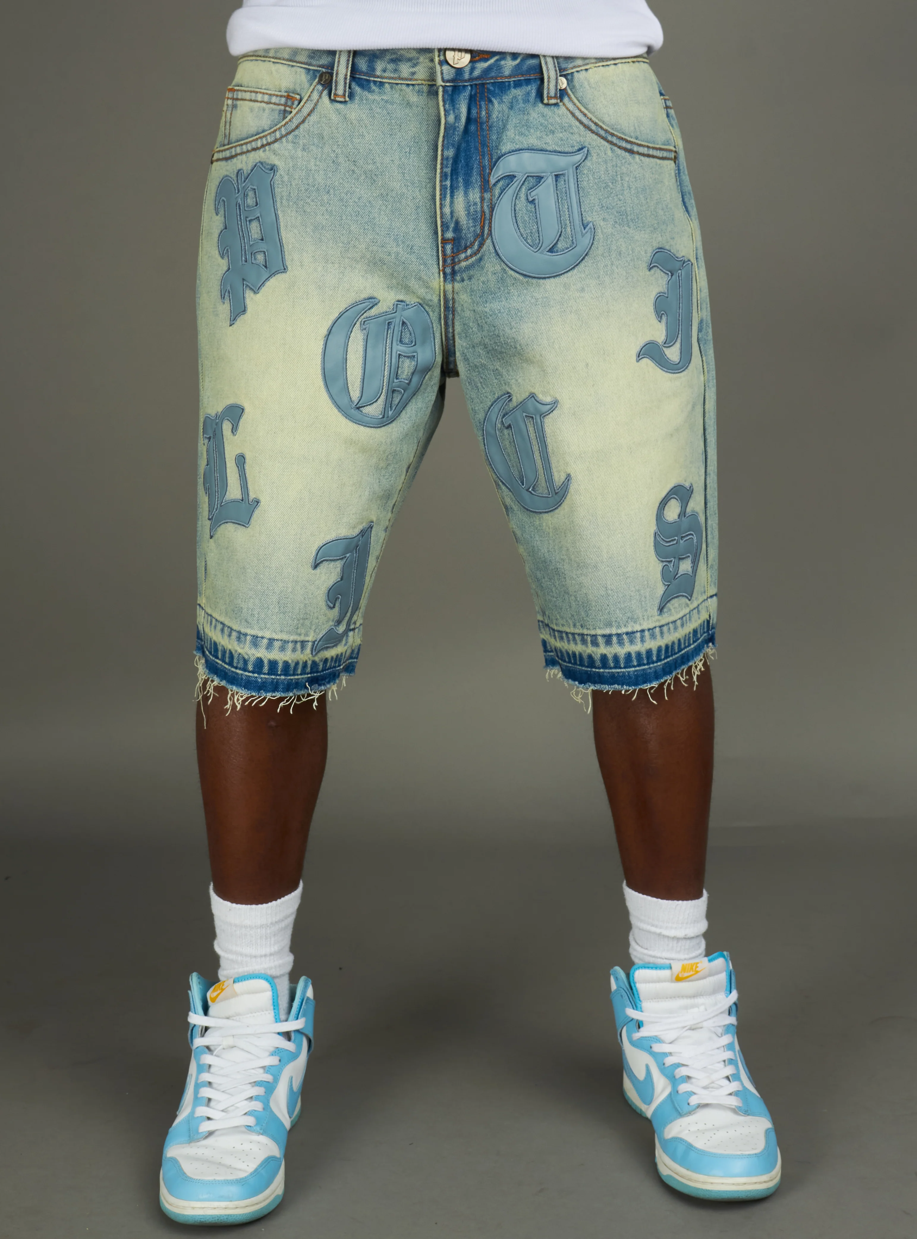 Politics Shorts - Betz - Light Vintage Blue Wash - 227 - Image 3