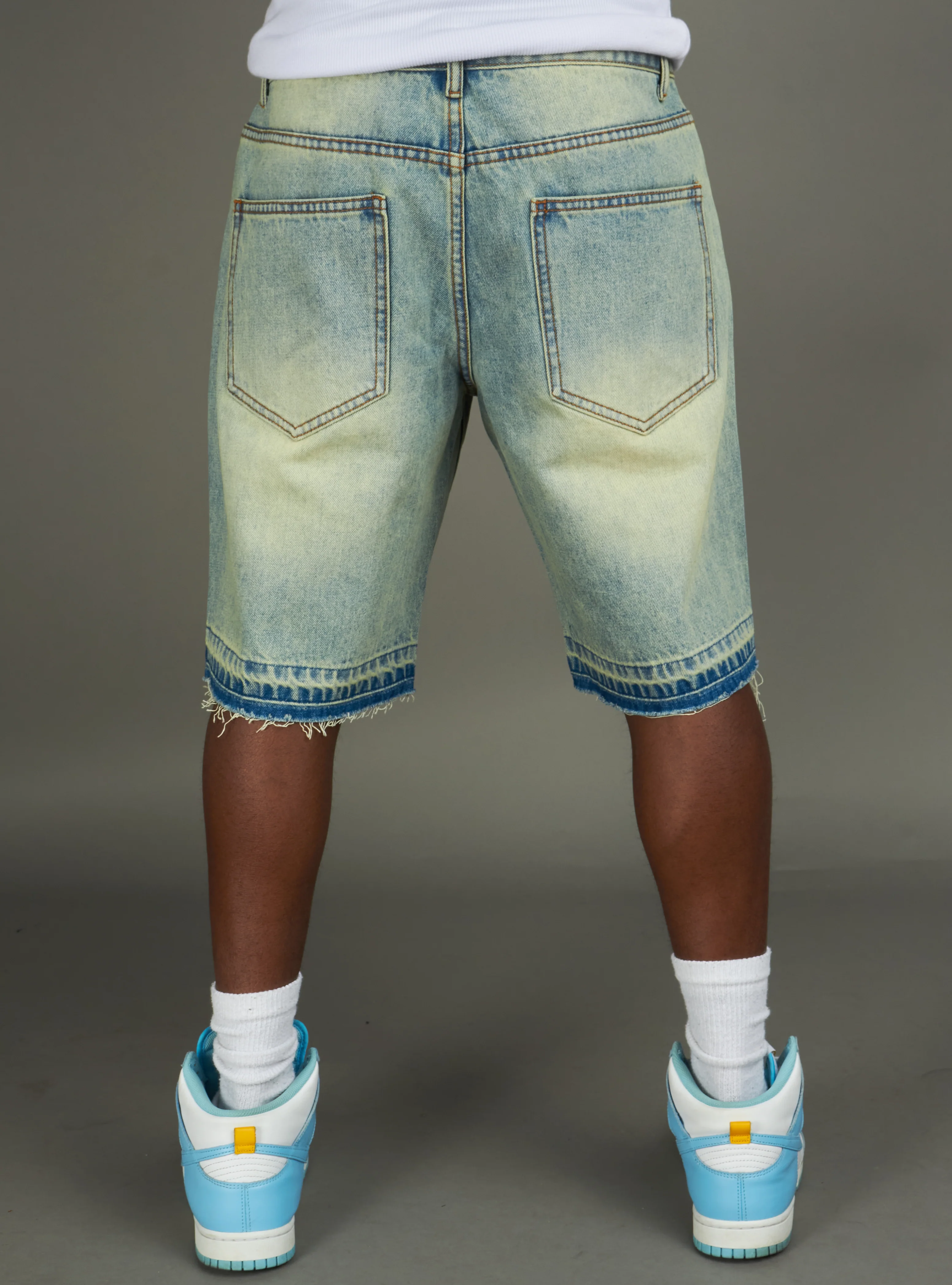 Politics Shorts - Betz - Light Vintage Blue Wash - 227 - Image 4