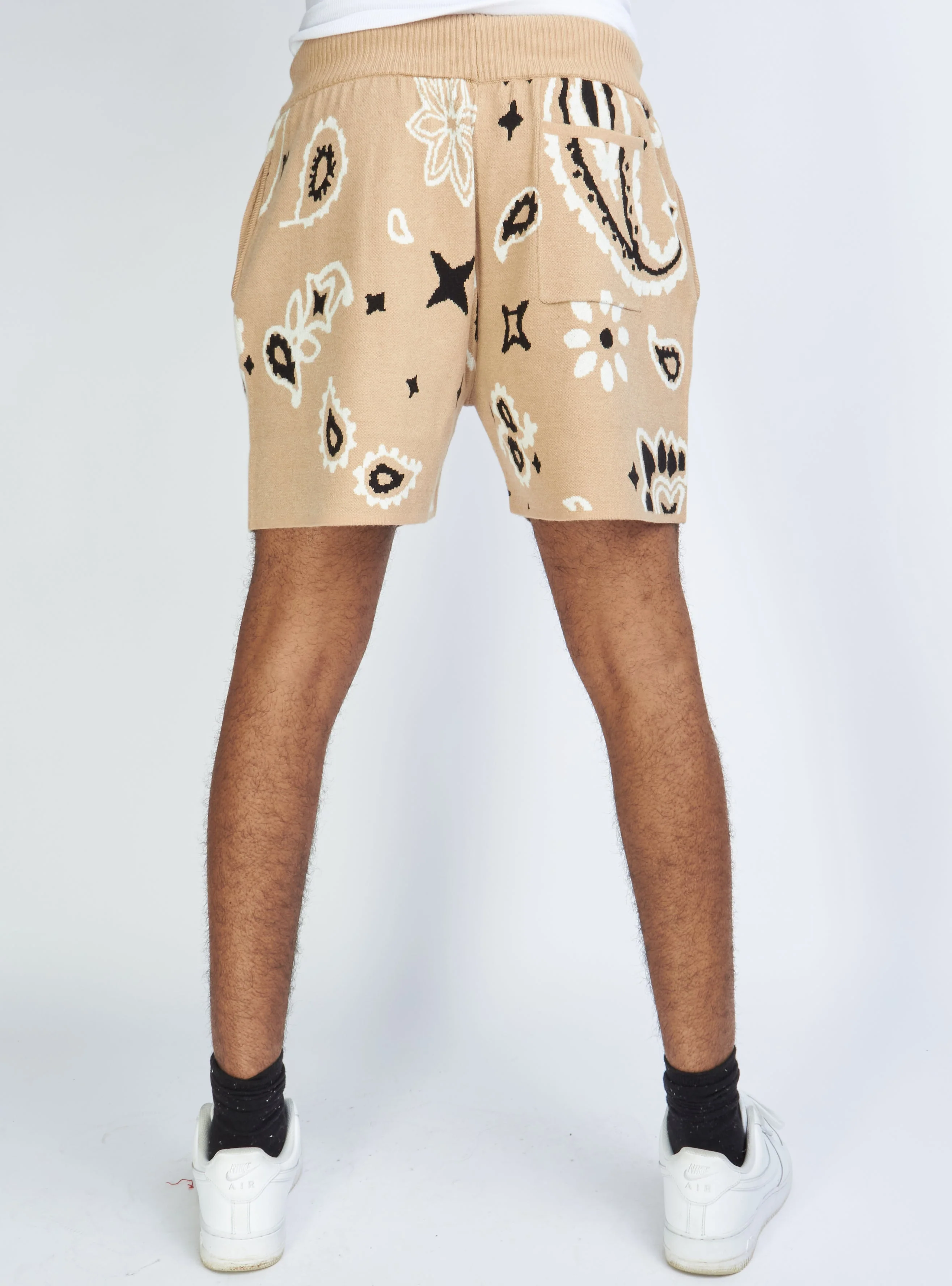 Politics Shorts - Knit - Khaki - Pais382 - Image 2