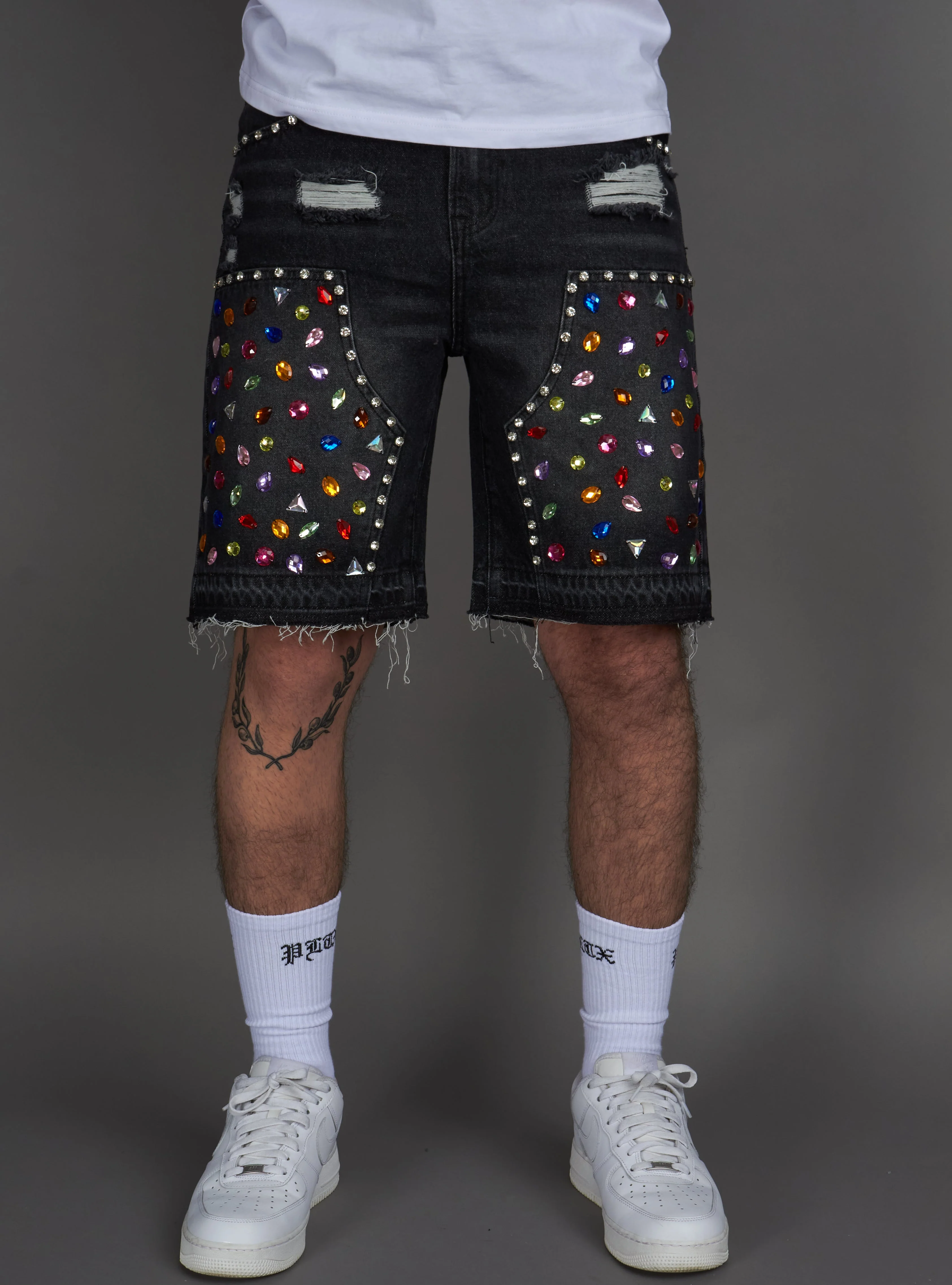 Politics Shorts - Leo - Black Grey - 400