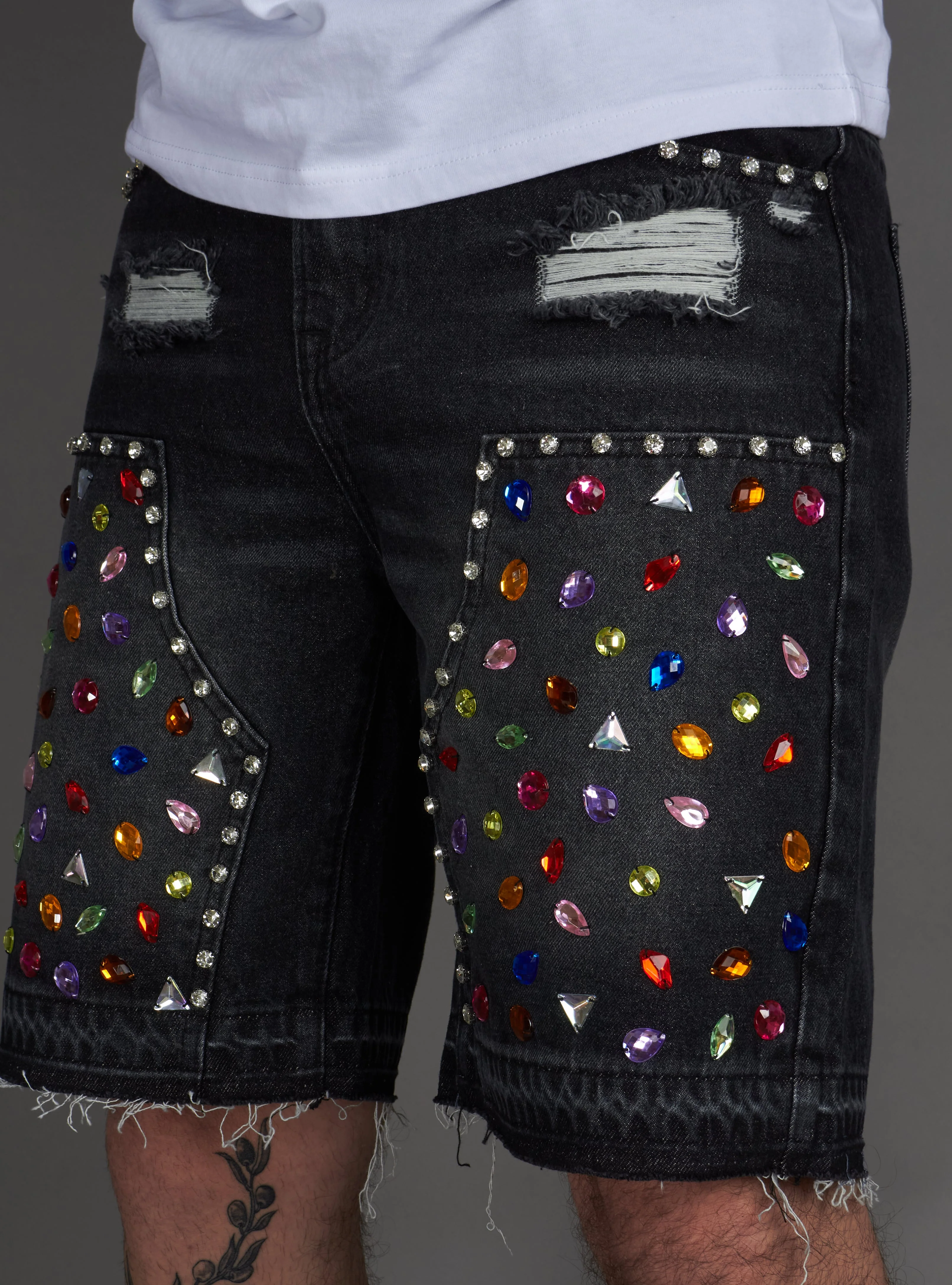 Politics Shorts - Leo - Black Grey - 400 - Image 10