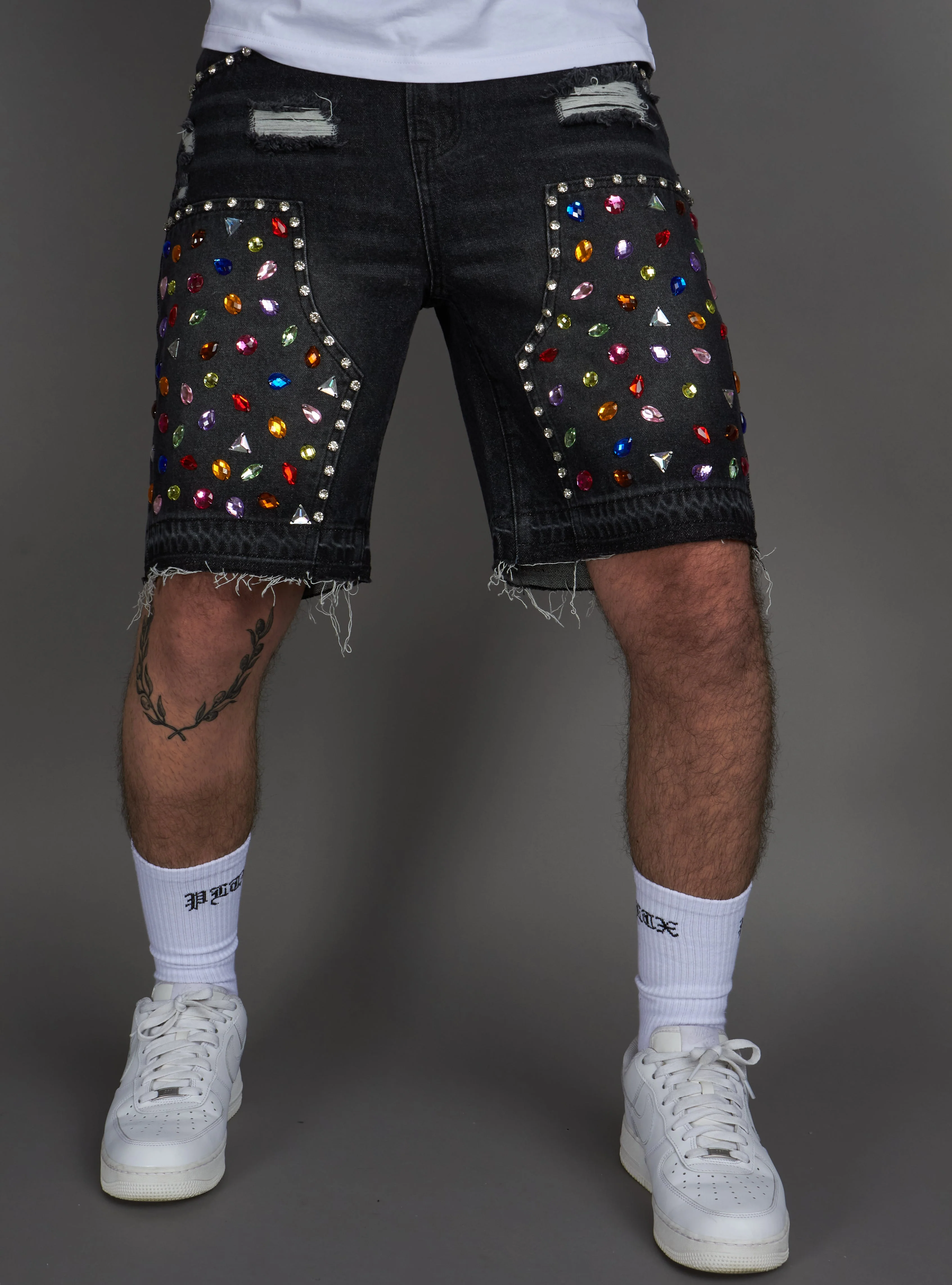 Politics Shorts - Leo - Black Grey - 400 - Image 12