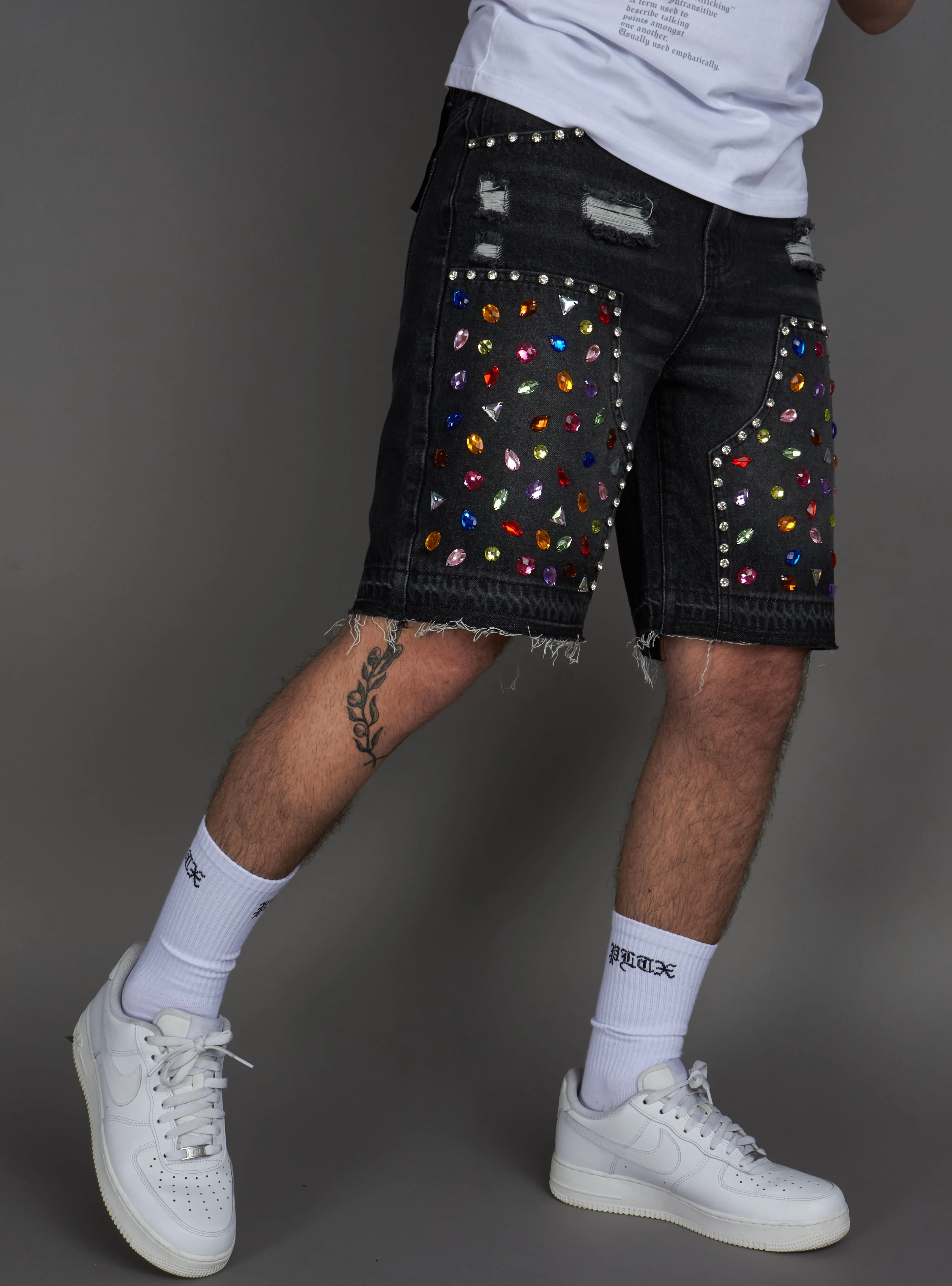 Politics Shorts - Leo - Black Grey - 400 - Image 13