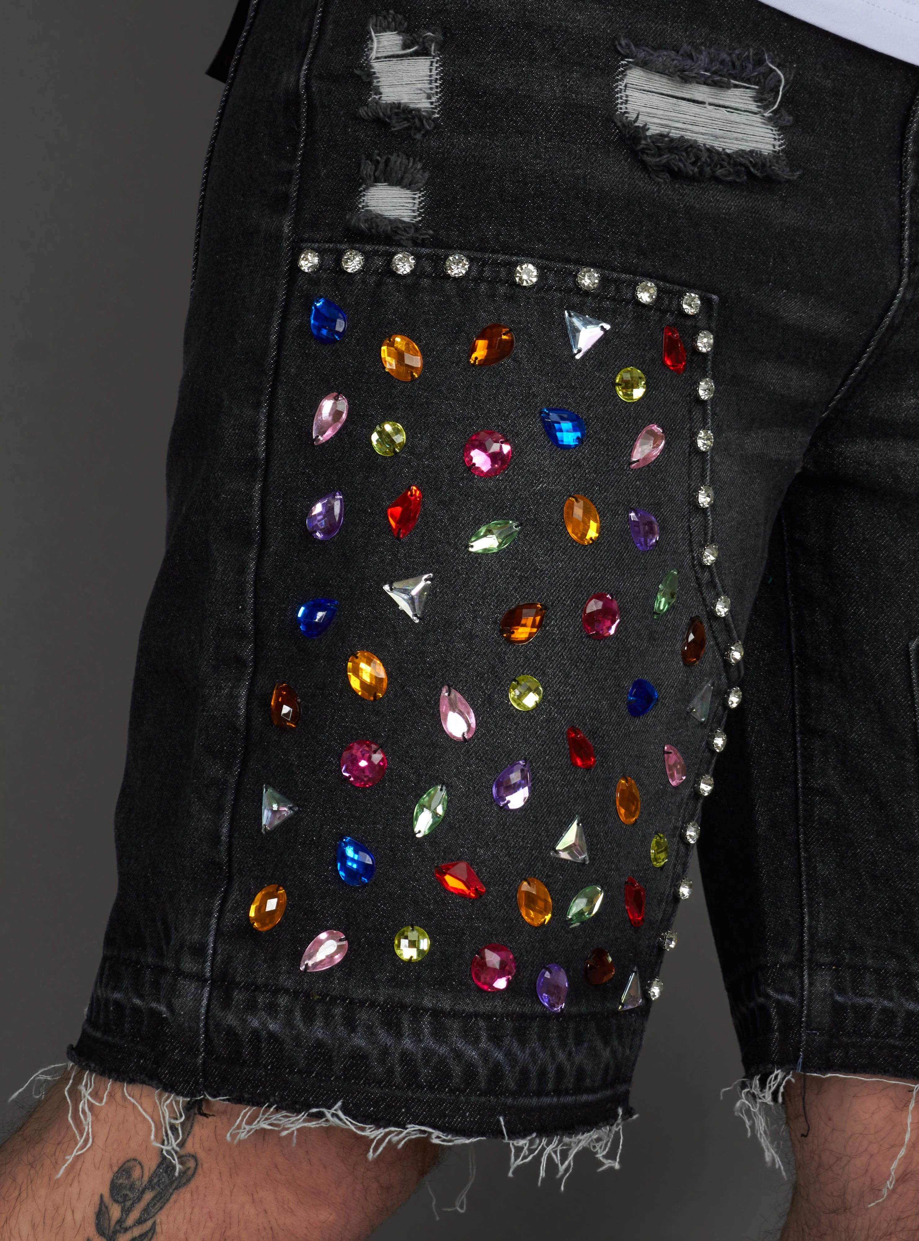 Politics Shorts - Leo - Black Grey - 400 - Image 15